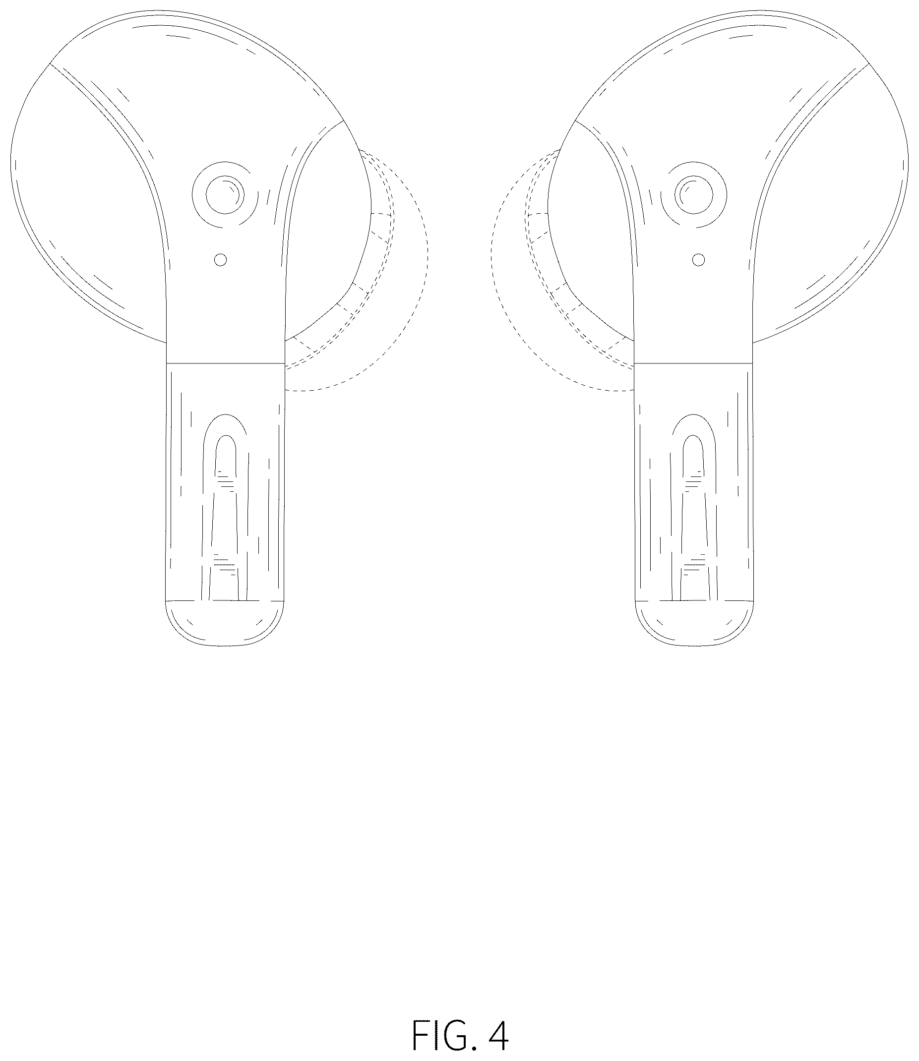 Patent USD1044778 Figure 4 – Wireless earbuds