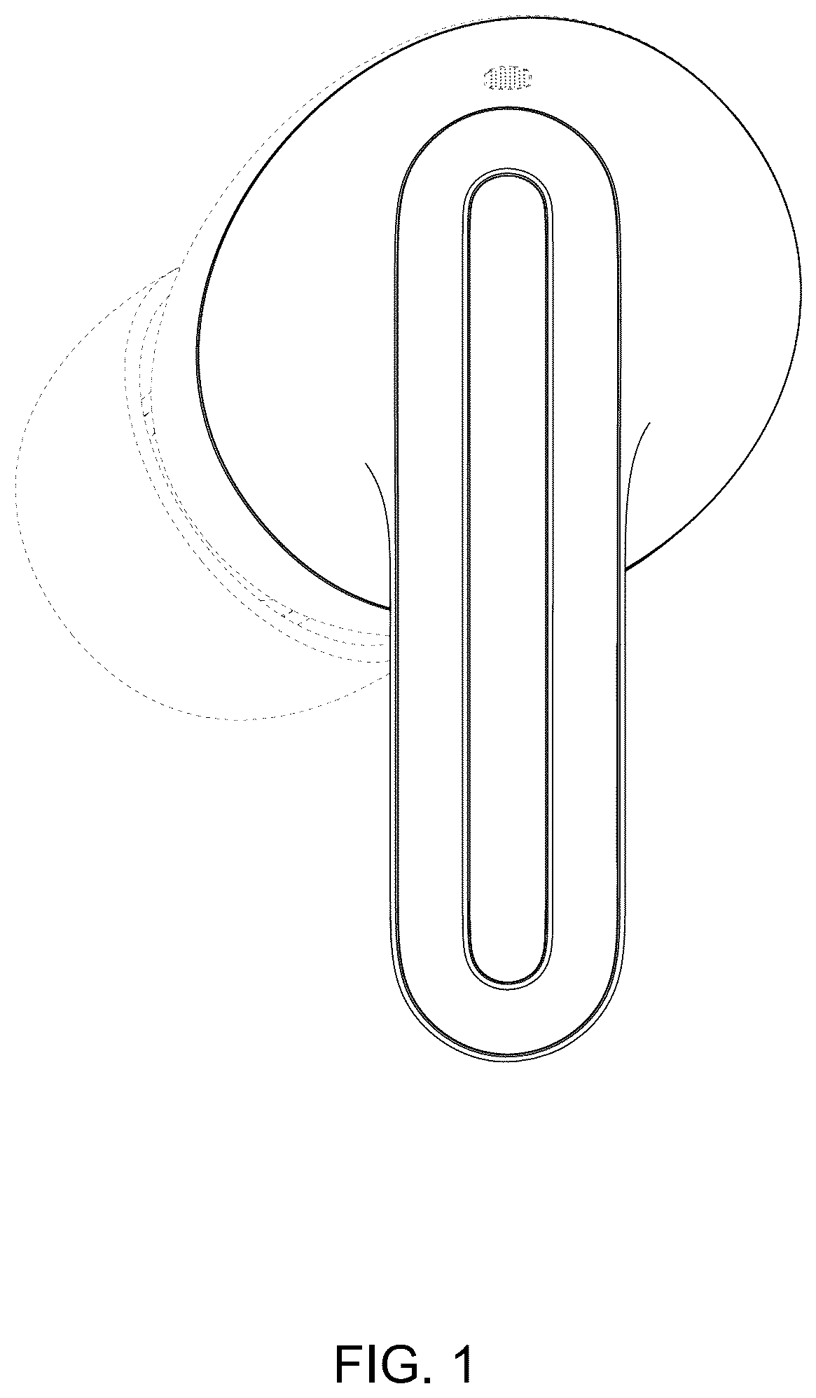 Patent USD1044779 Figure 1 – Earphone