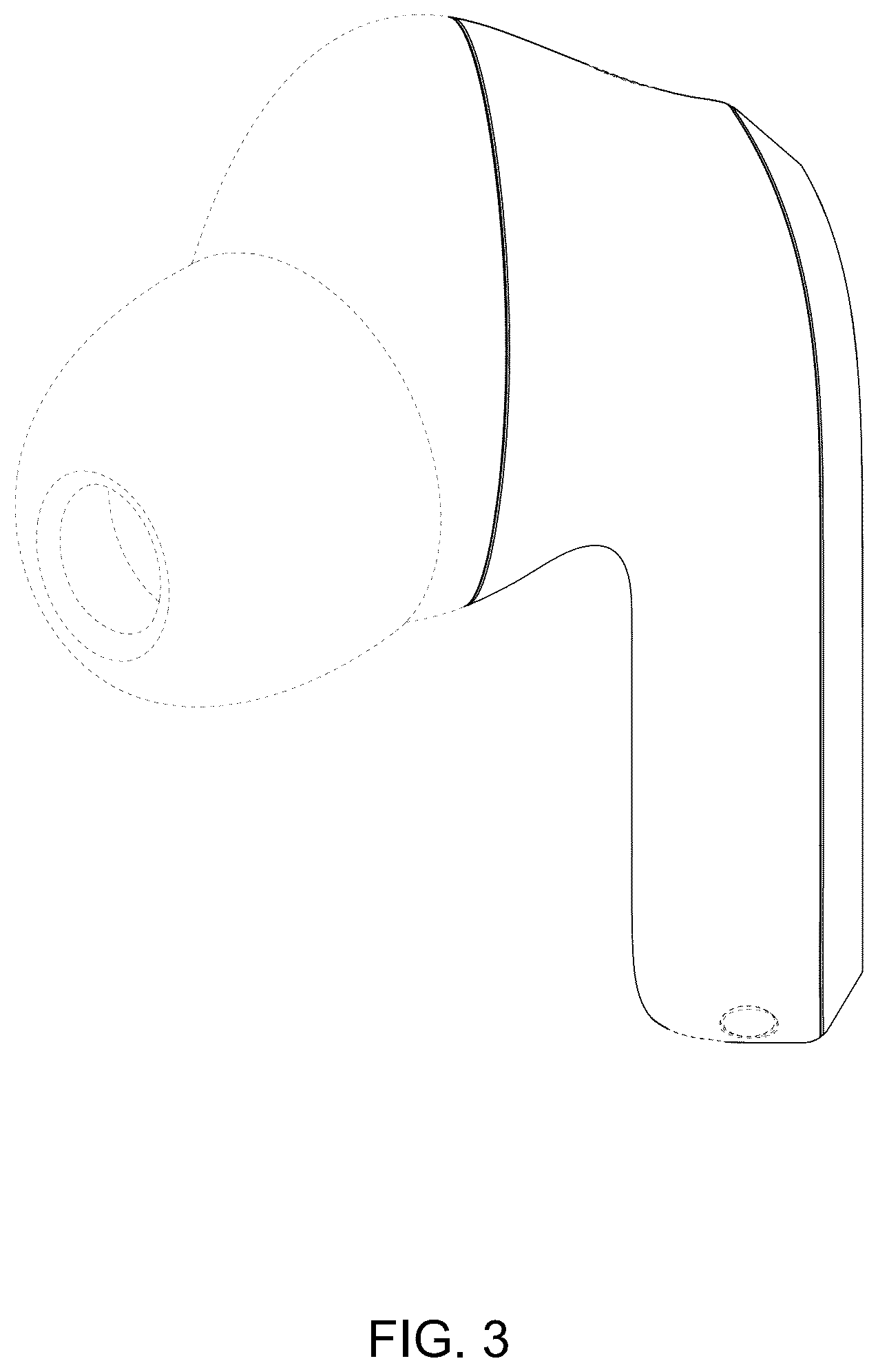 Patent USD1044779 Figure 3 – Earphone