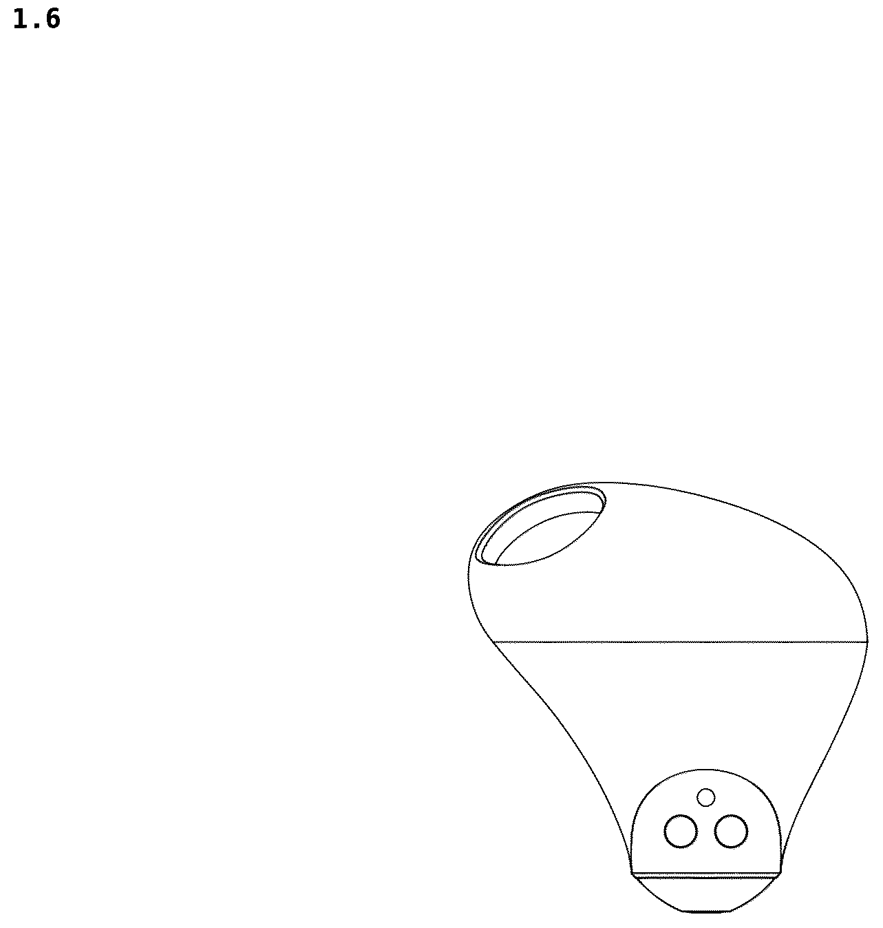 Patent USD1044781 Figure 6 – Earphone