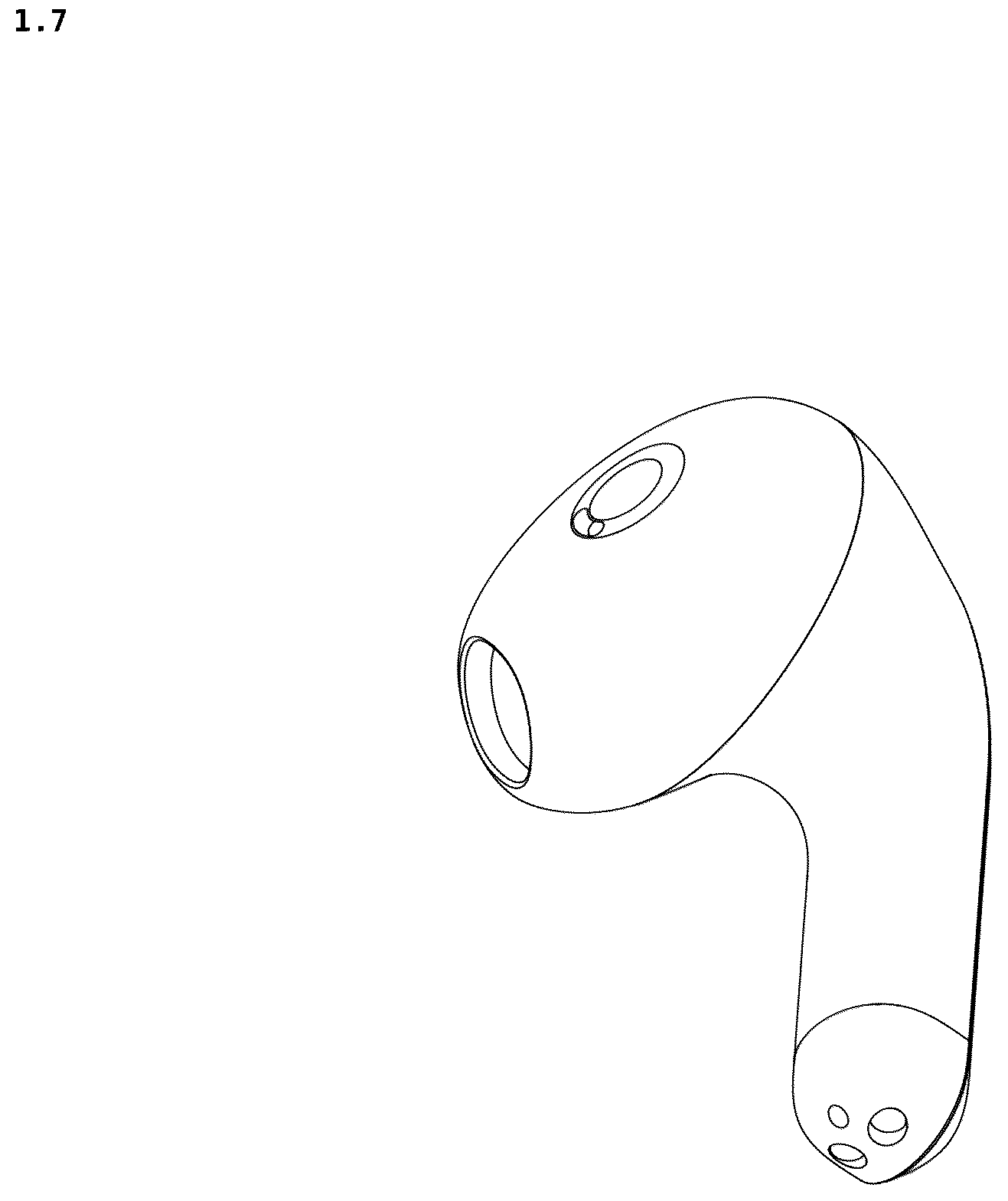 Patent USD1044781 Figure 7 – Earphone