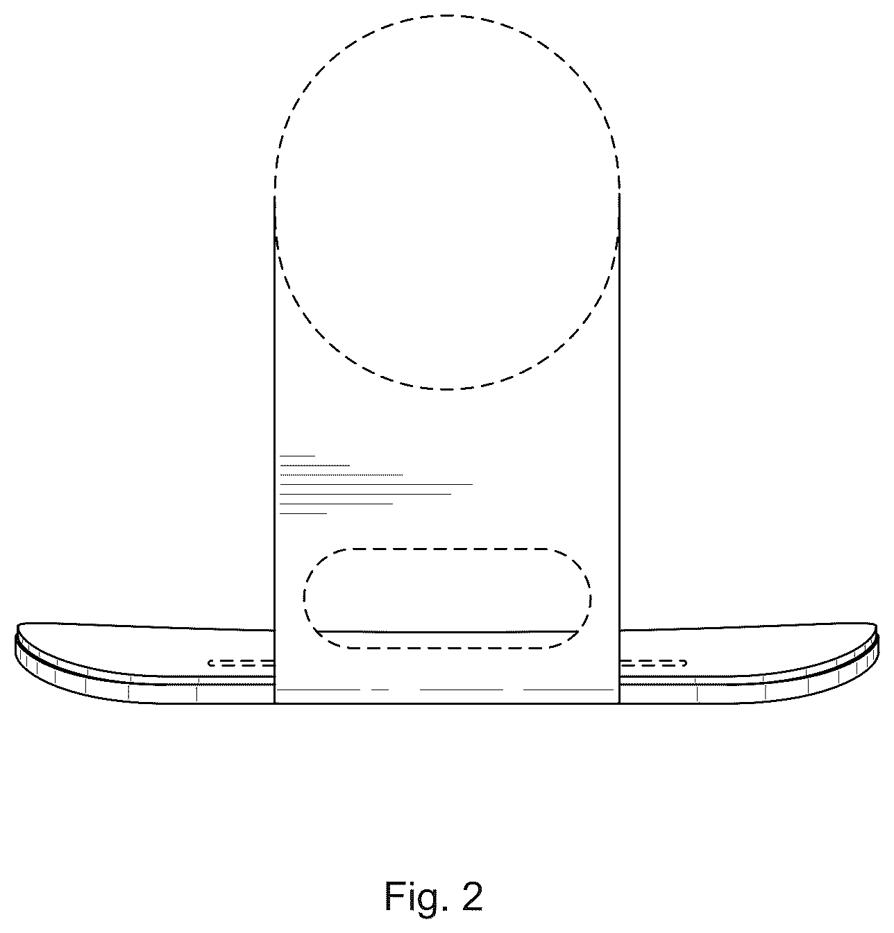 Patent USD1044782 Figure 2 – Wall mount for an audio device