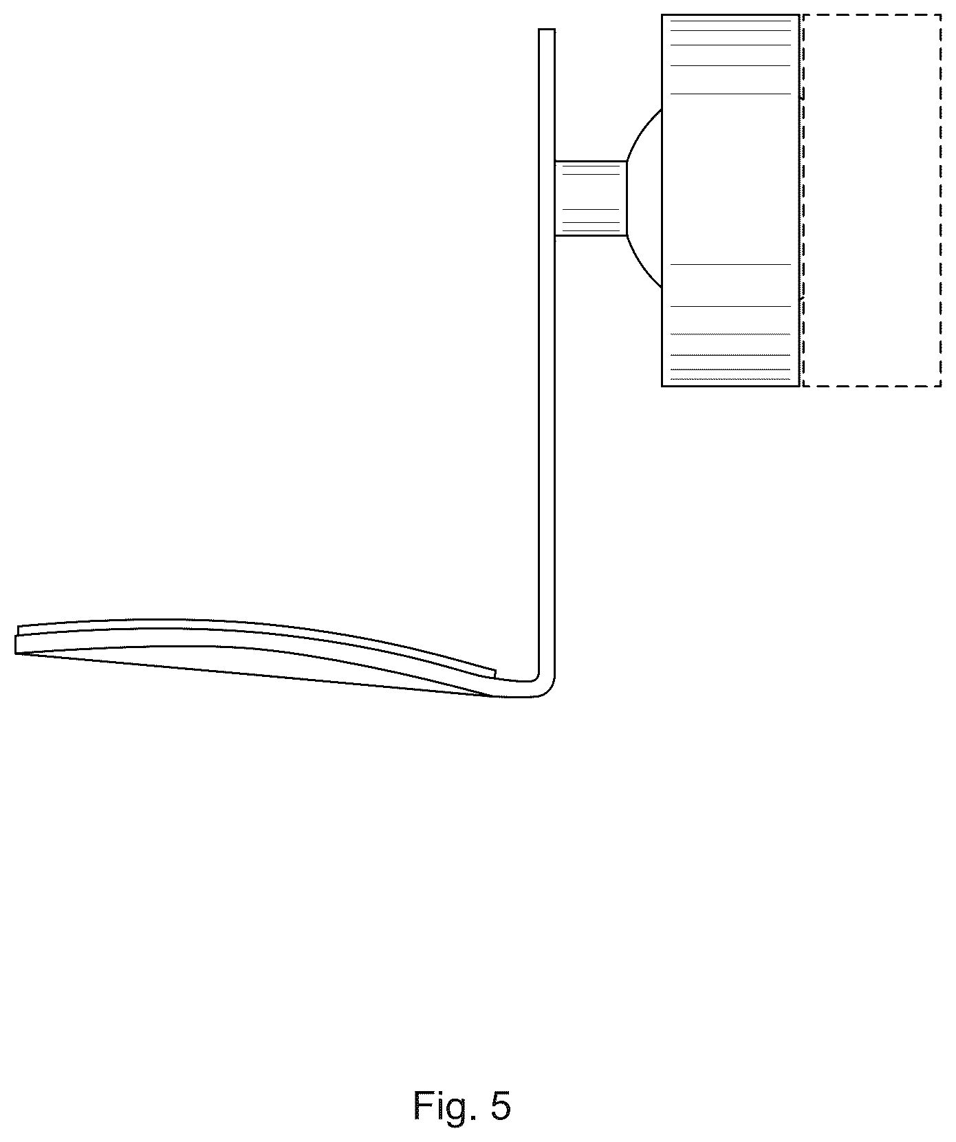 Patent USD1044782 Figure 5 – Wall mount for an audio device