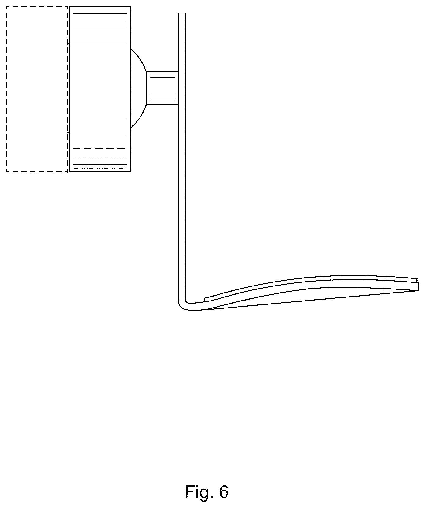 Patent USD1044782 Figure 6 – Wall mount for an audio device