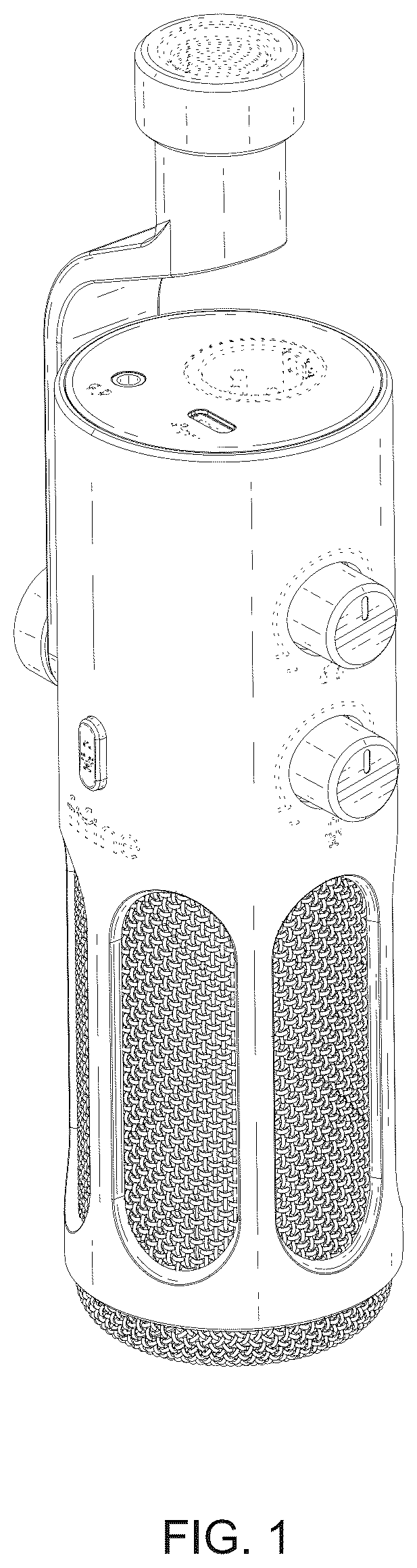 Patent USD1044783 Figure 1 – Microphone