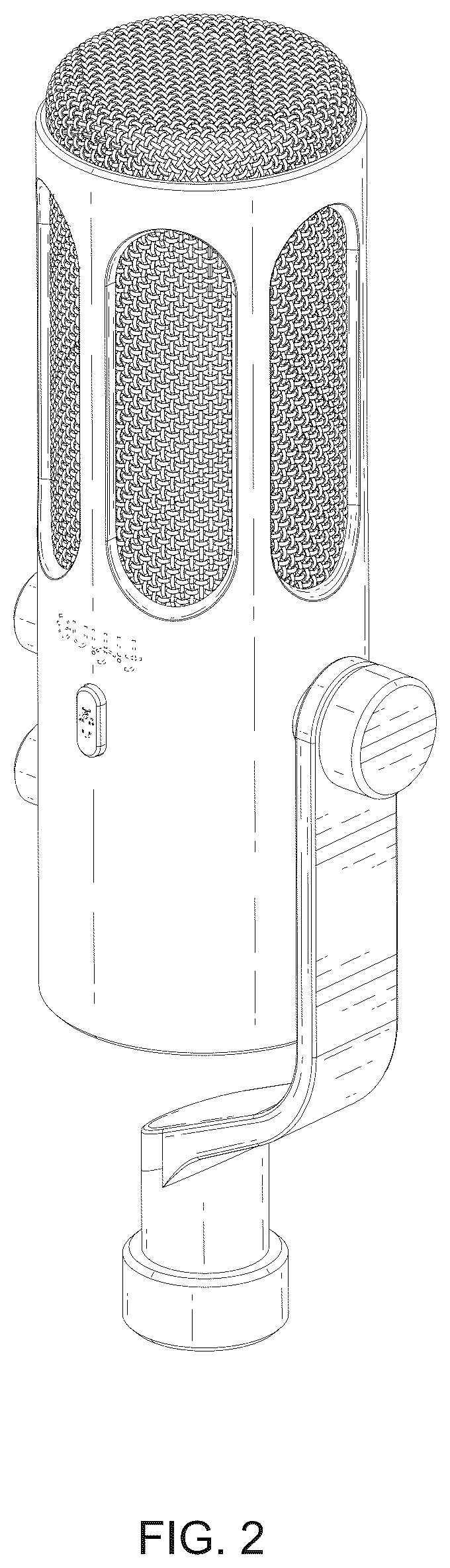 Patent USD1044783 Figure 2 – Microphone