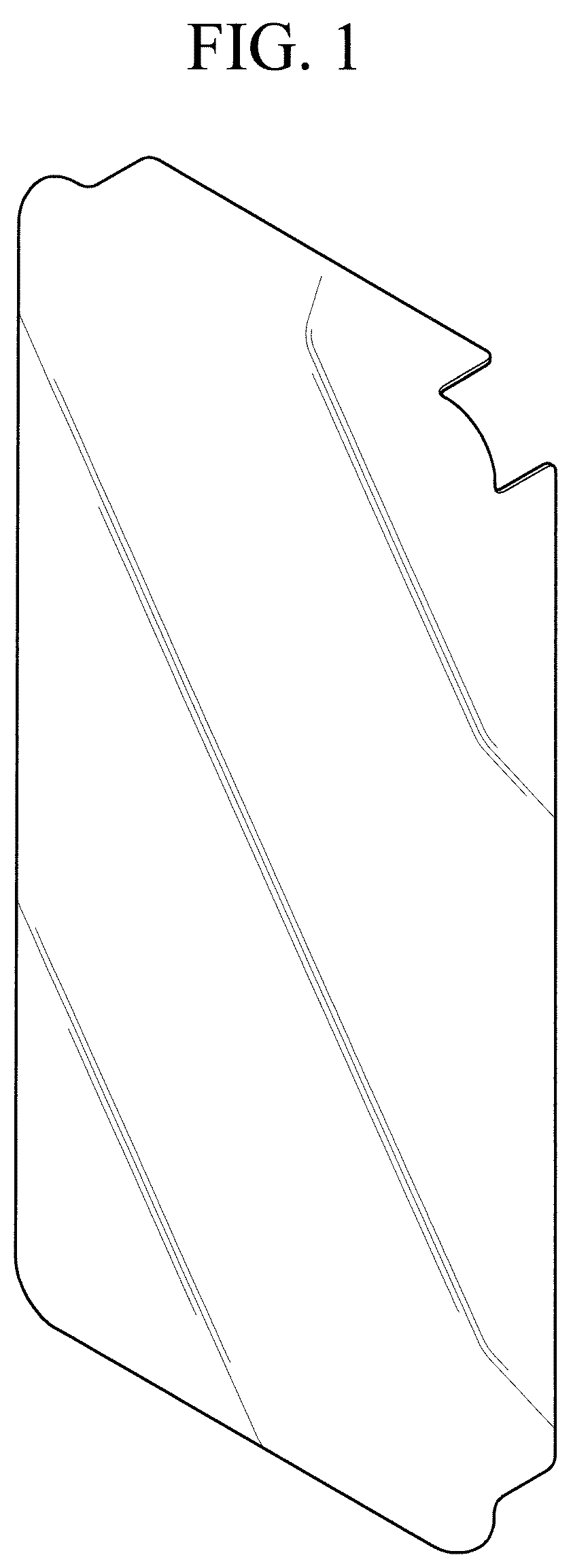Patent USD1044788 Figure 1 – Cover window for a display panel