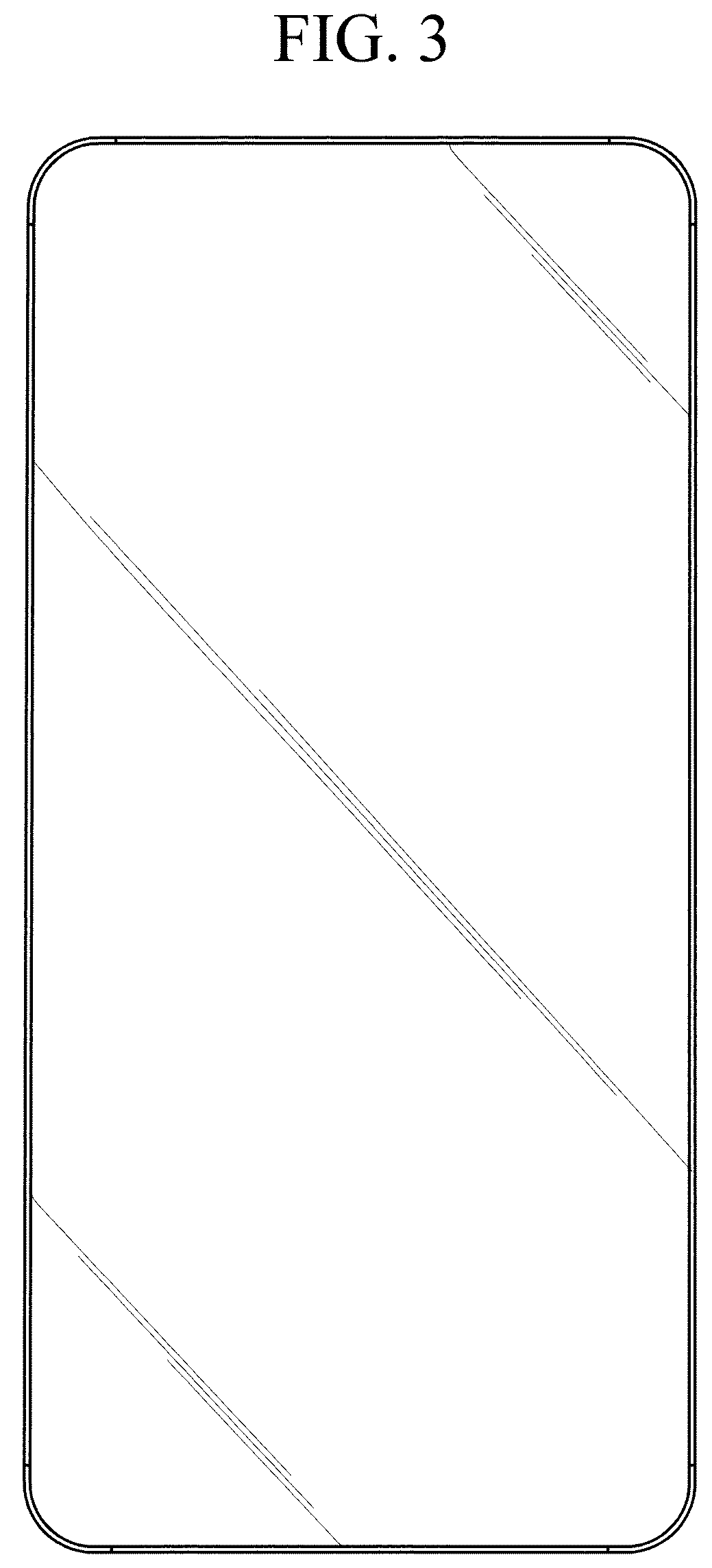 Patent USD1044788 Figure 3 – Cover window for a display panel