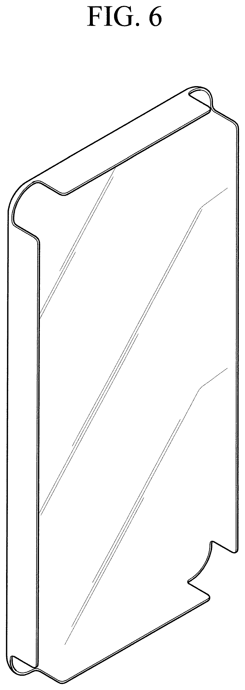 Patent USD1044788 Figure 6 – Cover window for a display panel