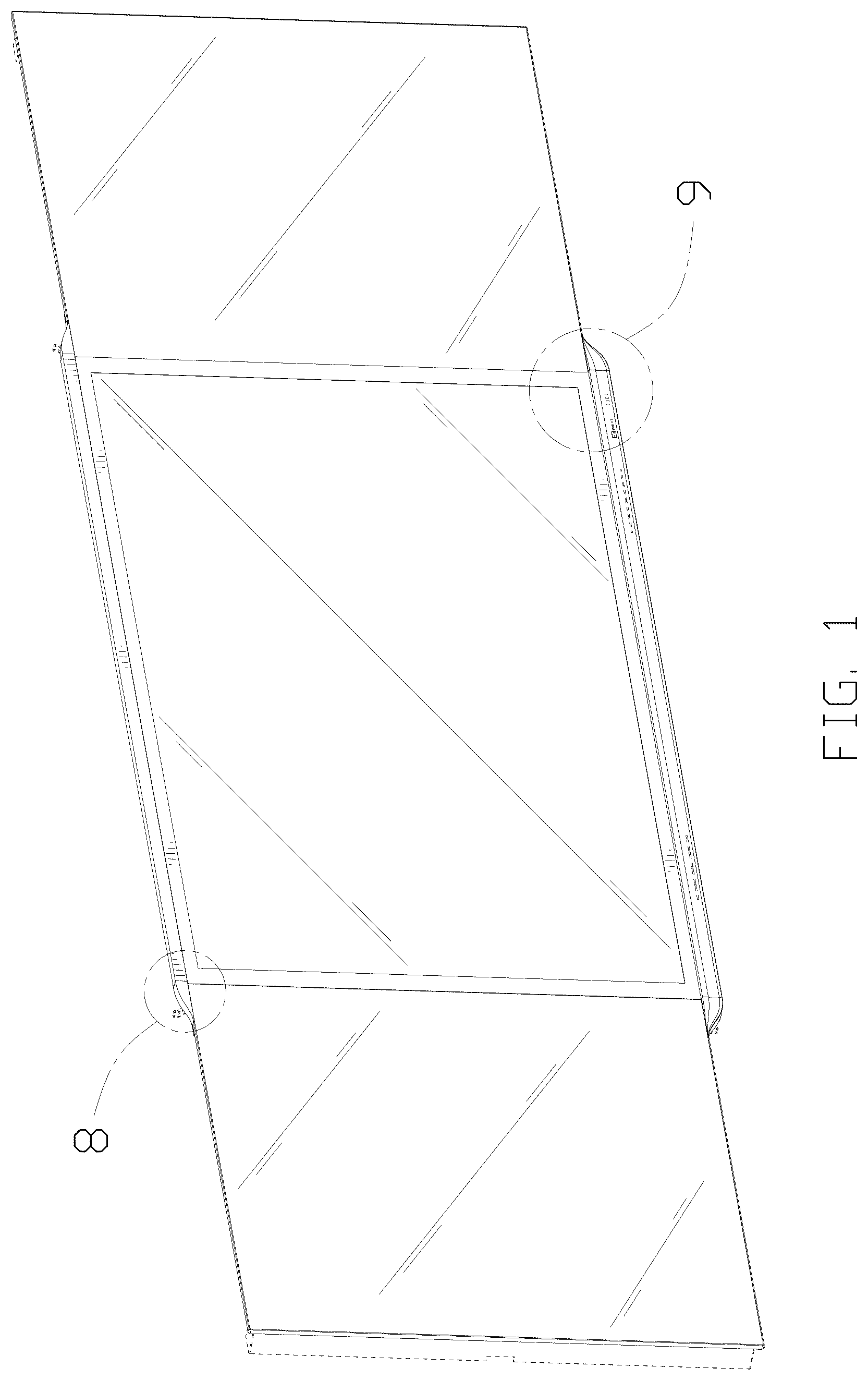 Patent USD1044809 Figure 1 – Display panel