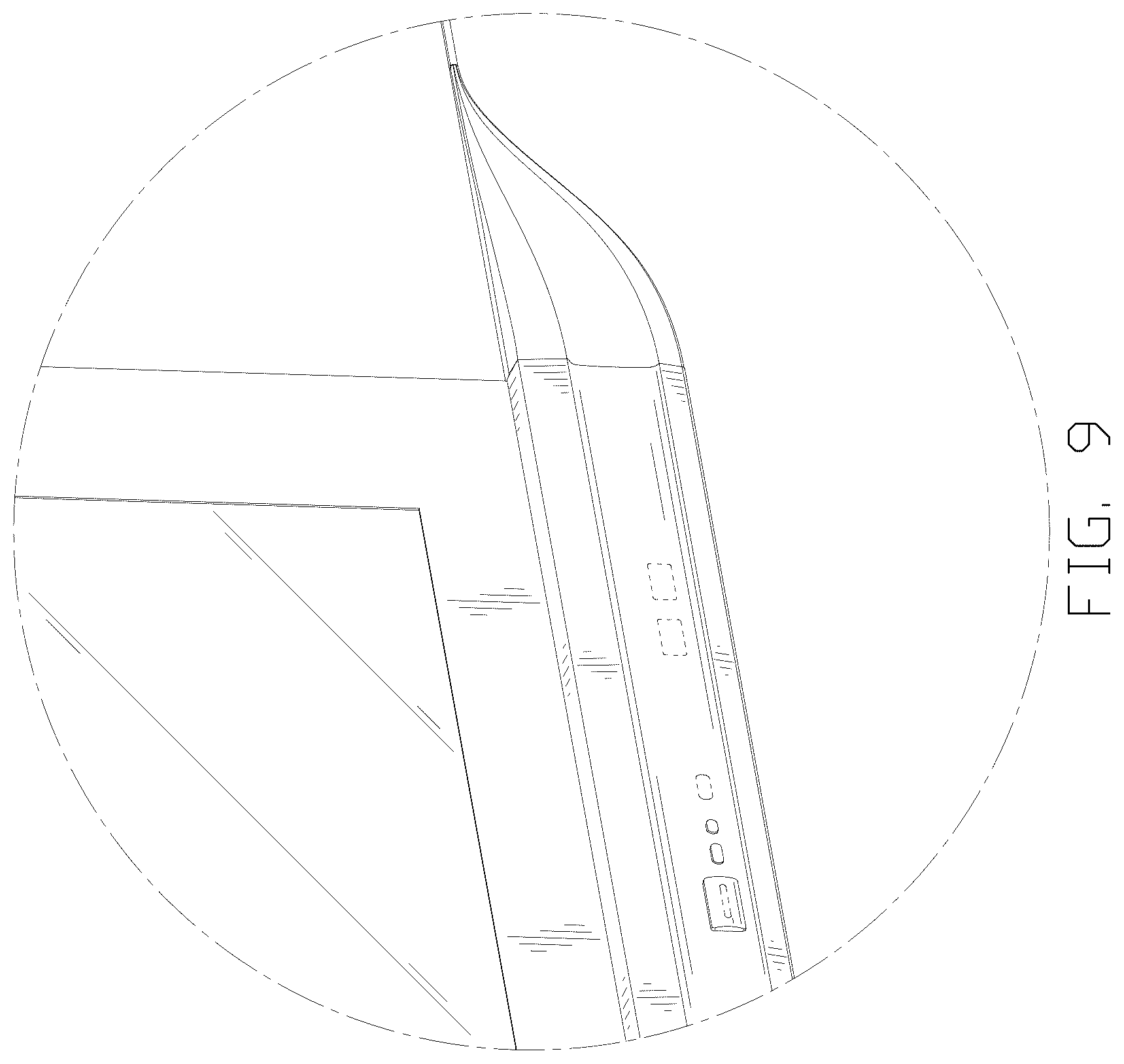 Patent USD1044809 Figure 9 – Display panel