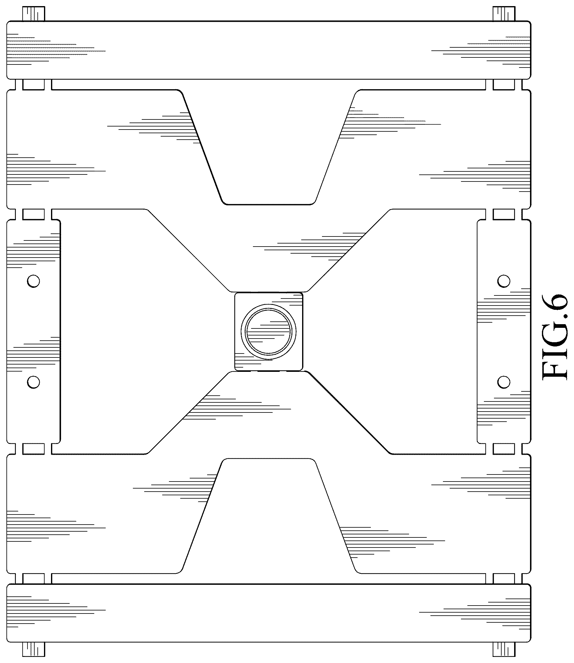 Patent USD1044812 Figure 6 – Mounting frame for touchpads
