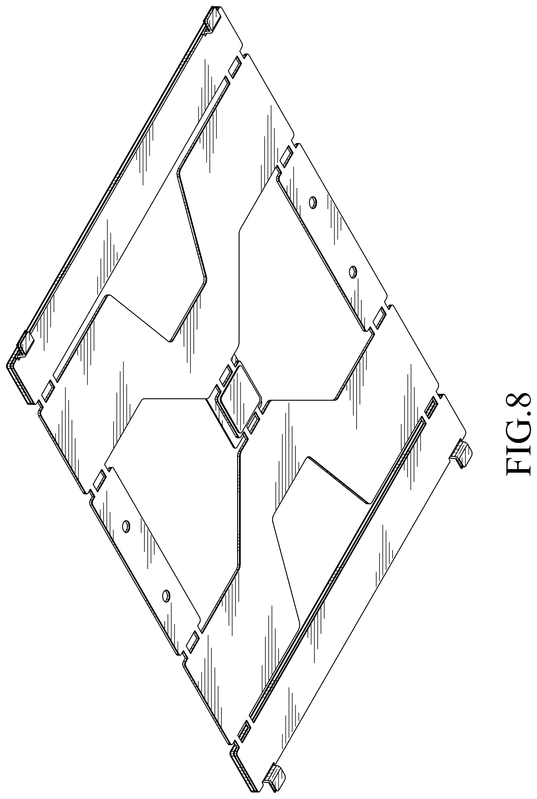 Patent USD1044812 Figure 8 – Mounting frame for touchpads