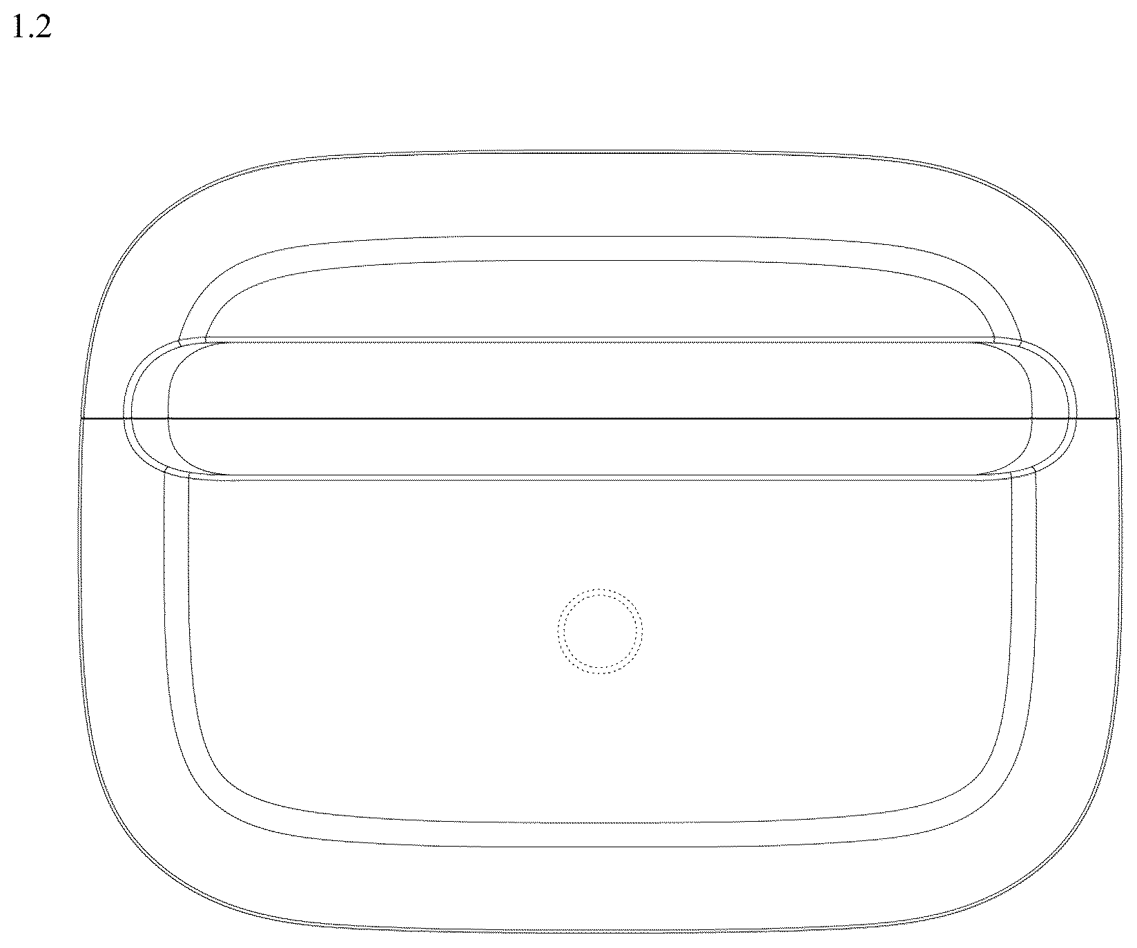 Patent USD1044818 Figure 2 – Protective cover for earphone charging case