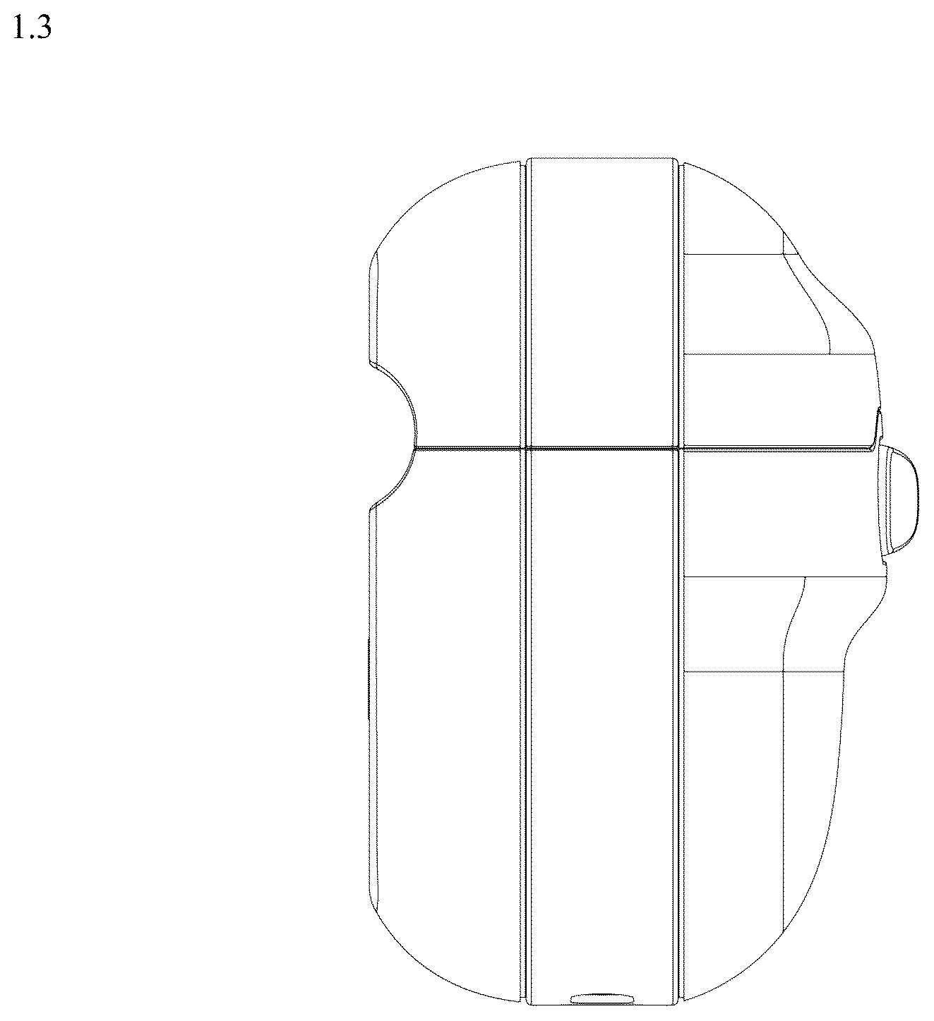 Patent USD1044818 Figure 3 – Protective cover for earphone charging case