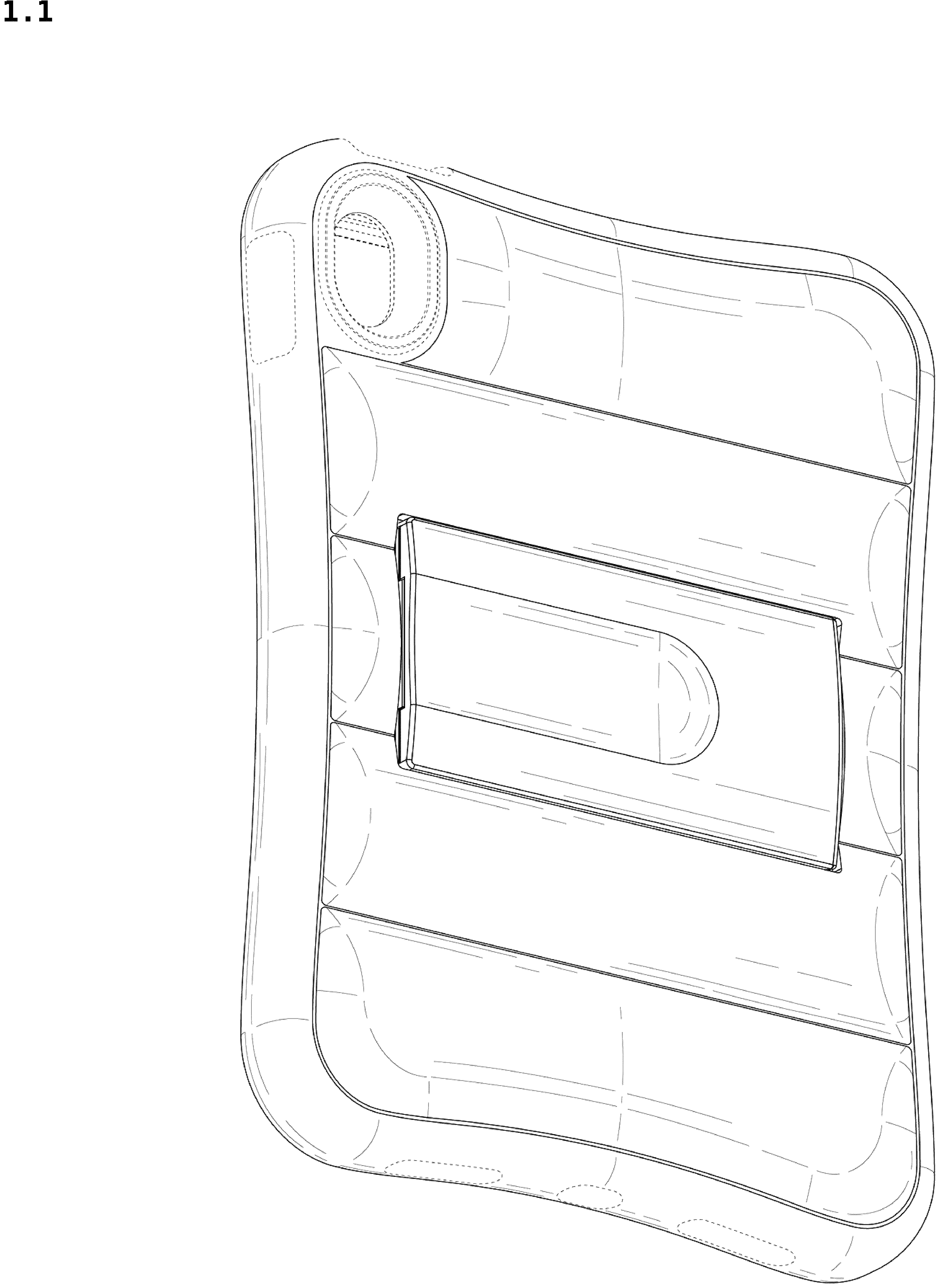 Patent USD1044819 Figure 1 – Tablet case