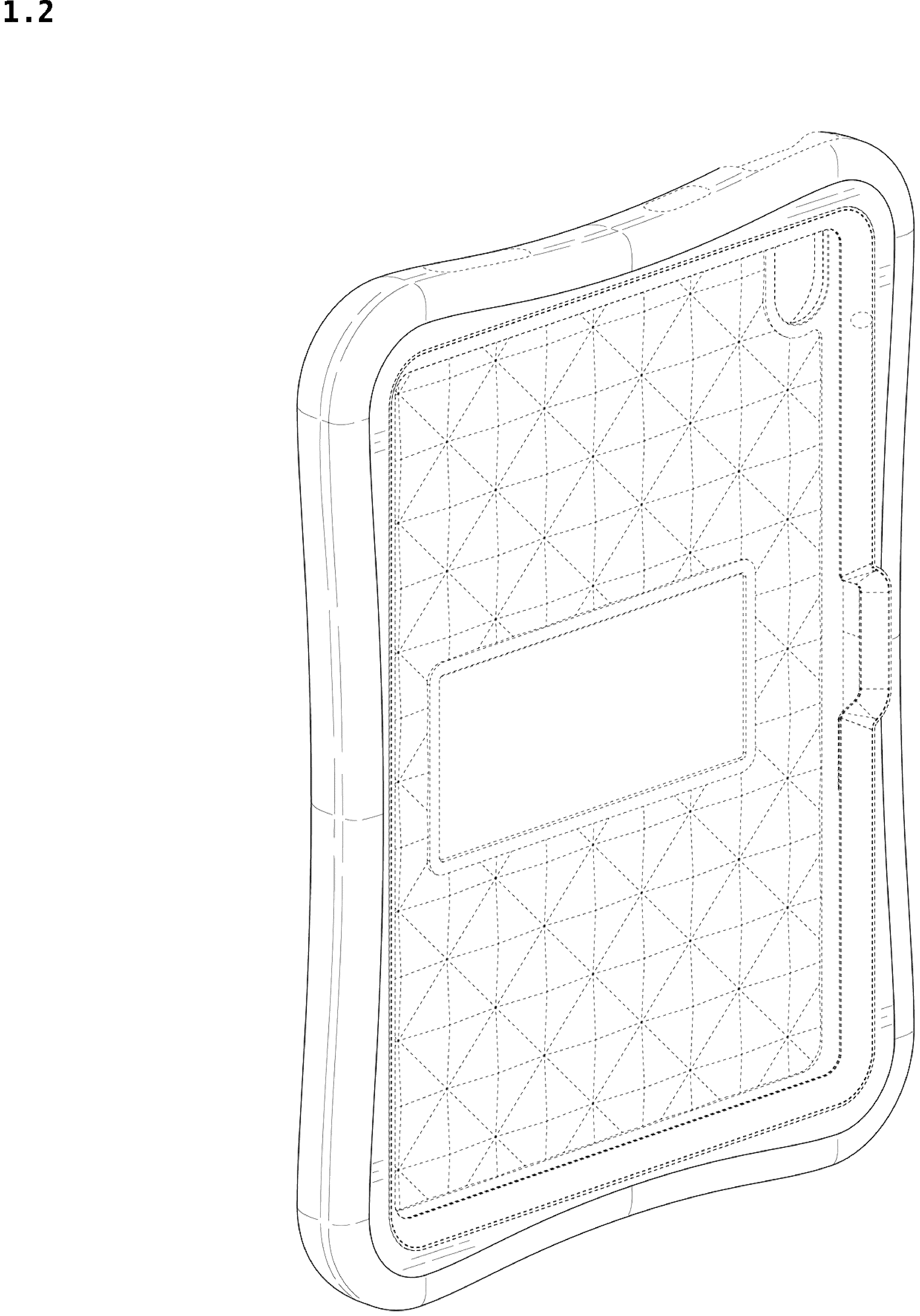Patent USD1044819 Figure 2 – Tablet case