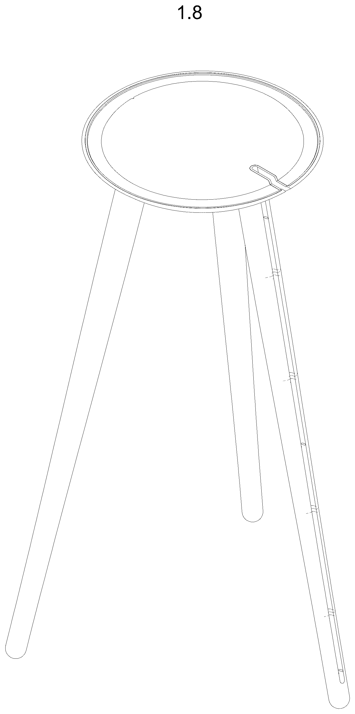Patent USD1044820 Figure 8 – Stand for data processing device and mobile telephone