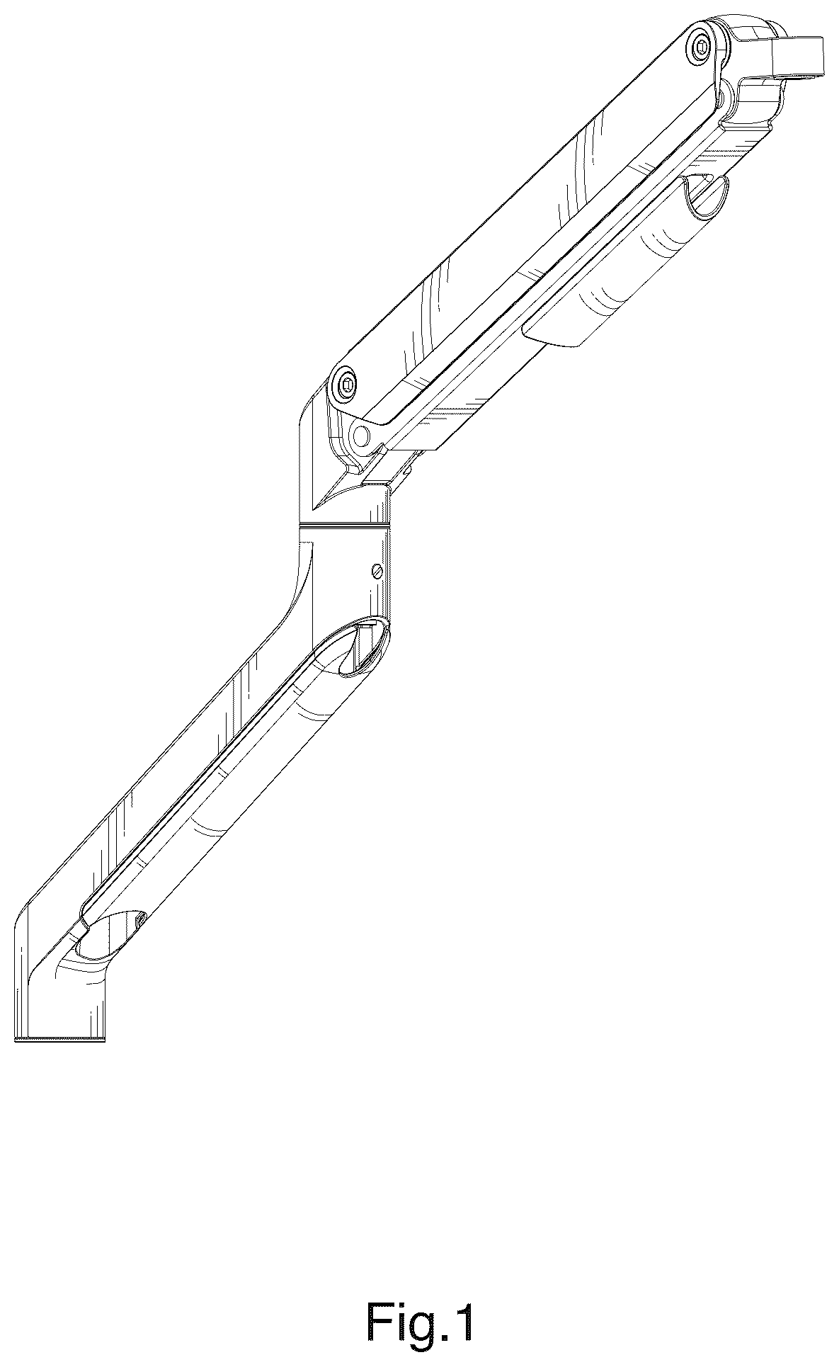 Patent USD1044821 Figure 1 – Monitor arm
