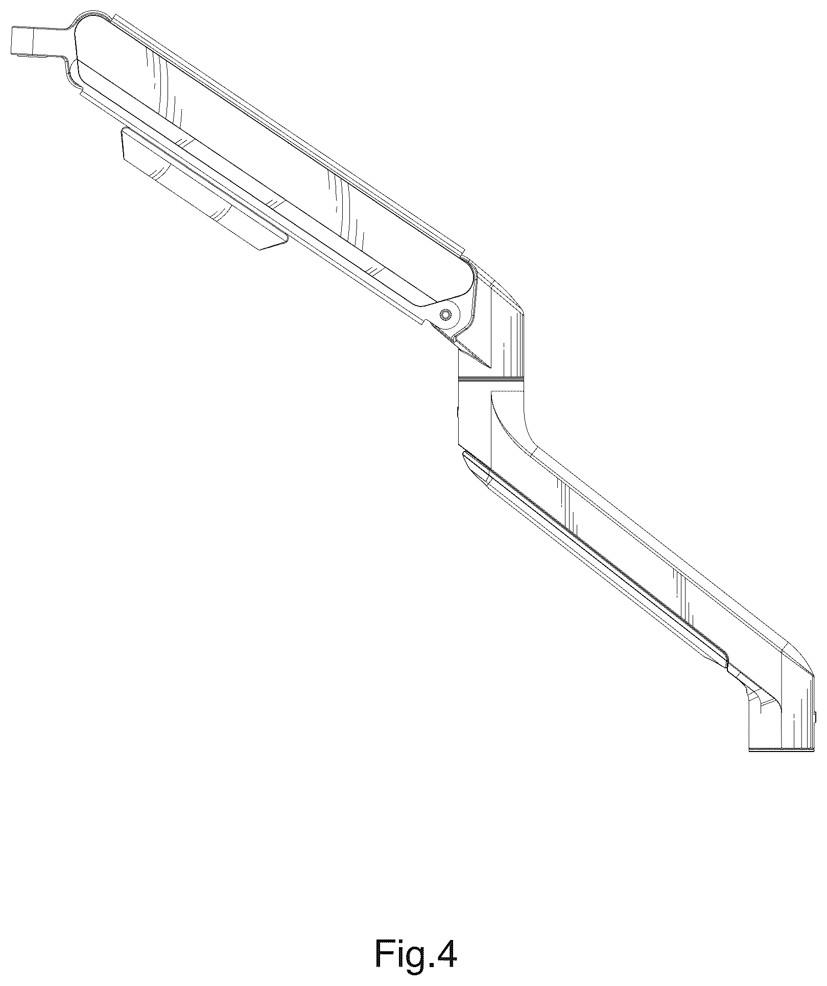Patent USD1044821 Figure 4 – Monitor arm