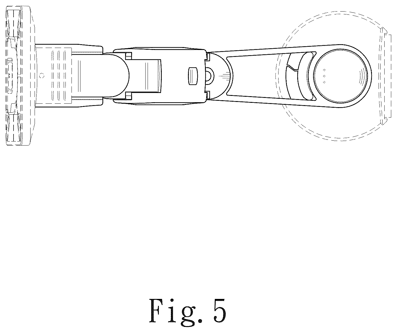 Patent USD1044822 Figure 5 – Monitor arm