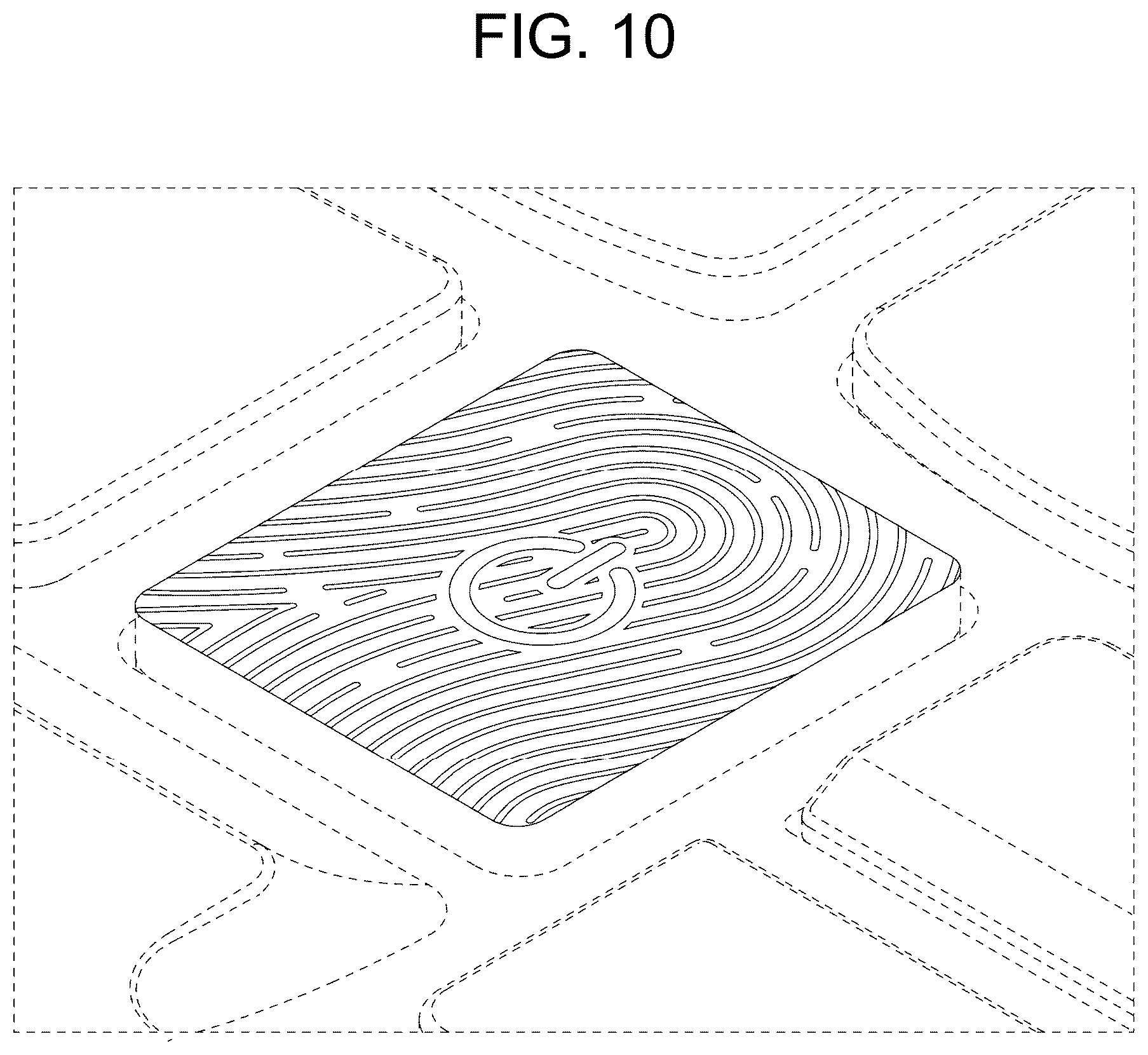 Patent USD1044823 Figure 10 – Notebook computer having a key