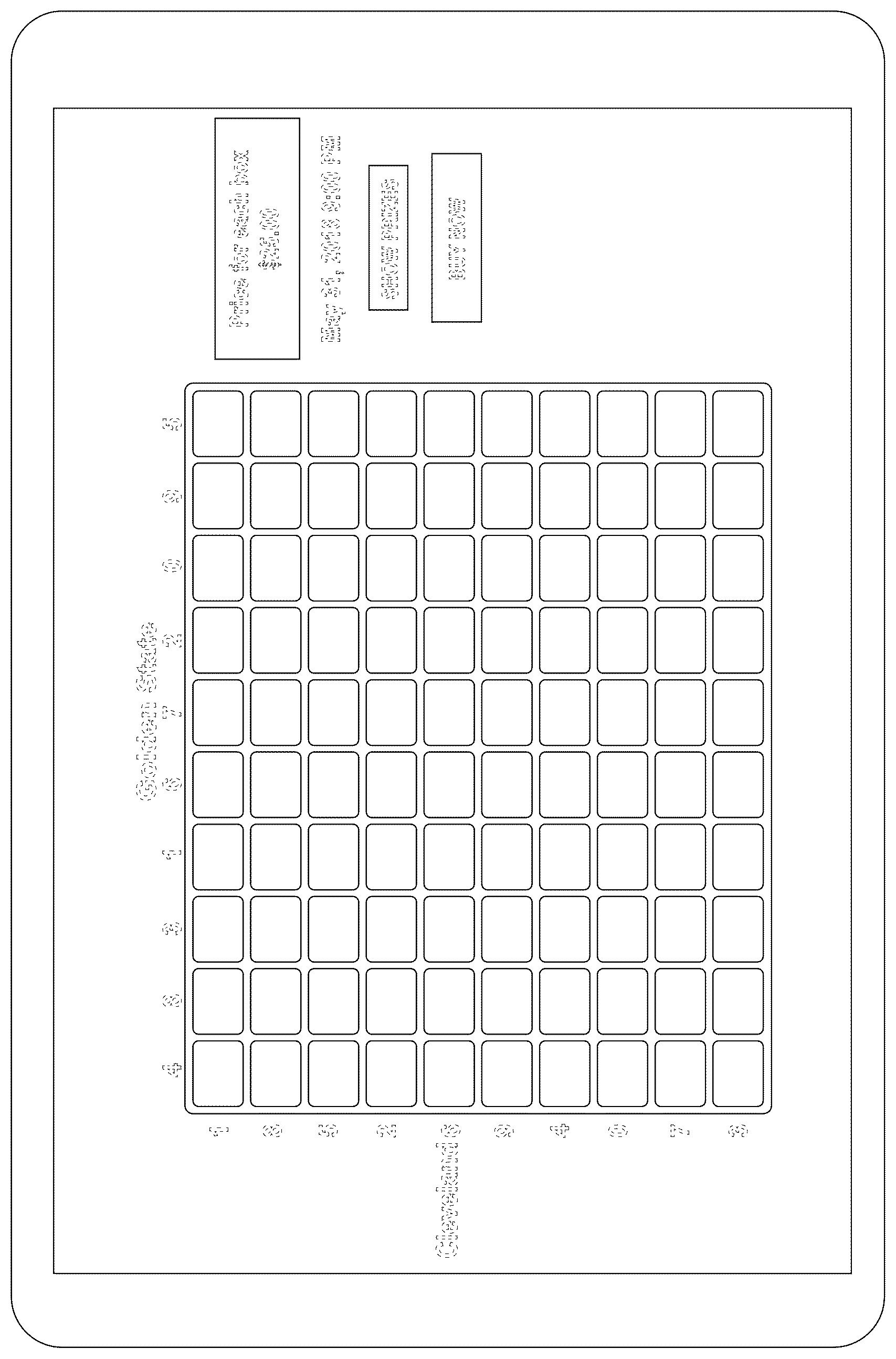 Patent USD1044825 Figure 1 – Display screen with a graphical user interface for a grid for an online gaming application