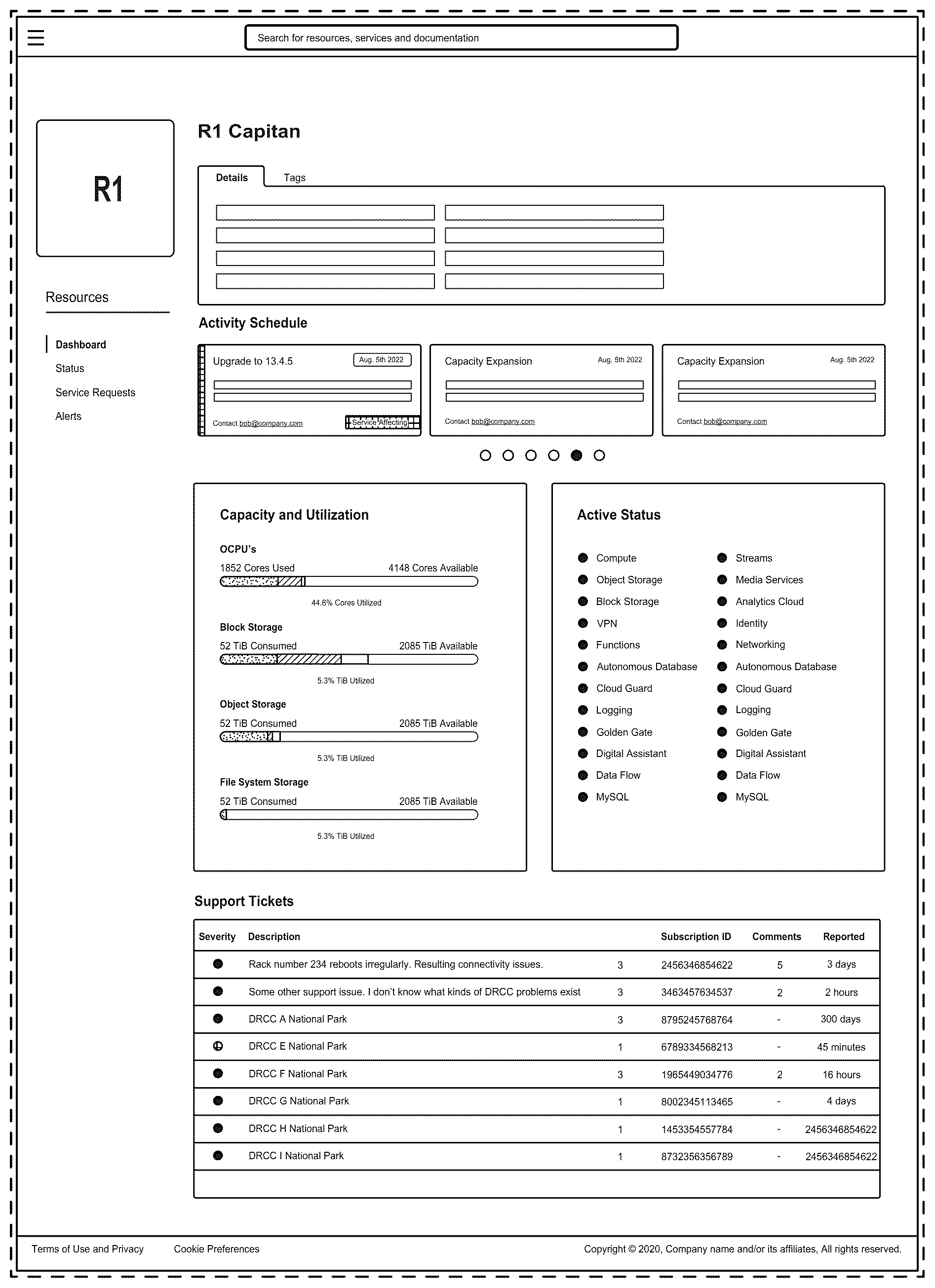 Patent USD1044838 Figure 1 – Display screen or portion thereof with graphical user interface for monitoring database activities