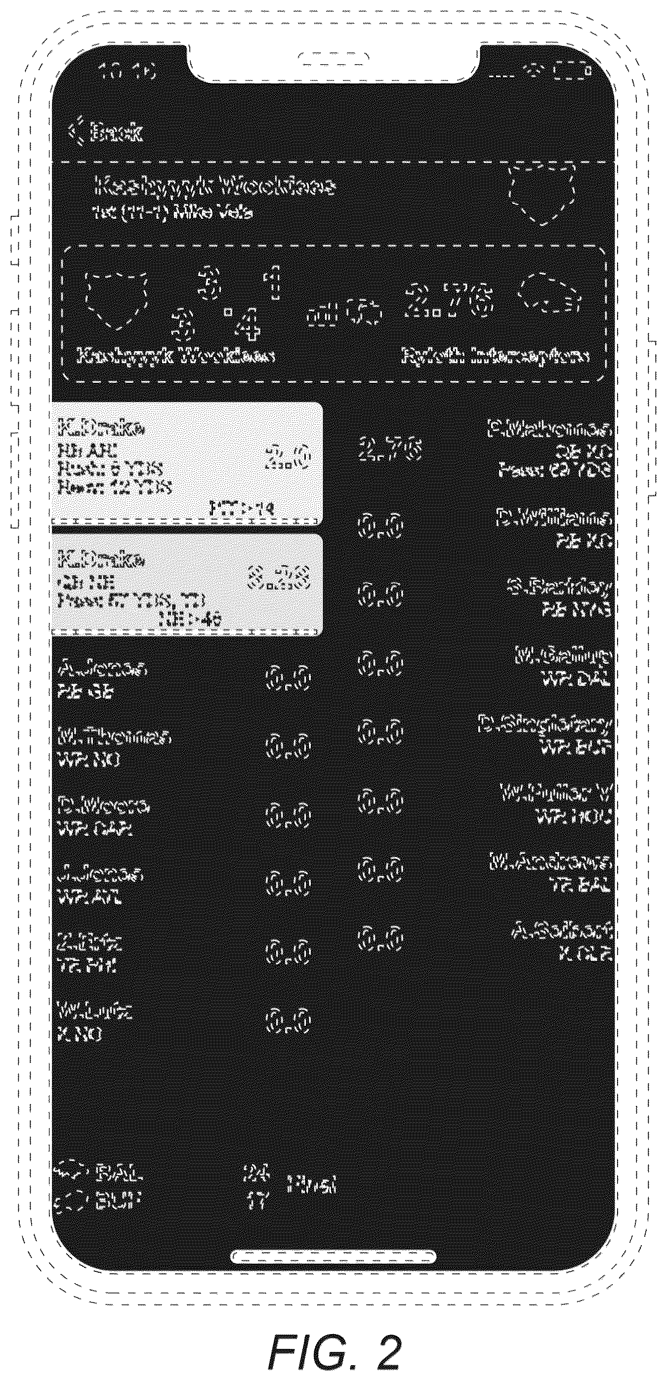 Patent USD1044847 Figure 2 – Display screen with graphical user interface with fantasy sports player information