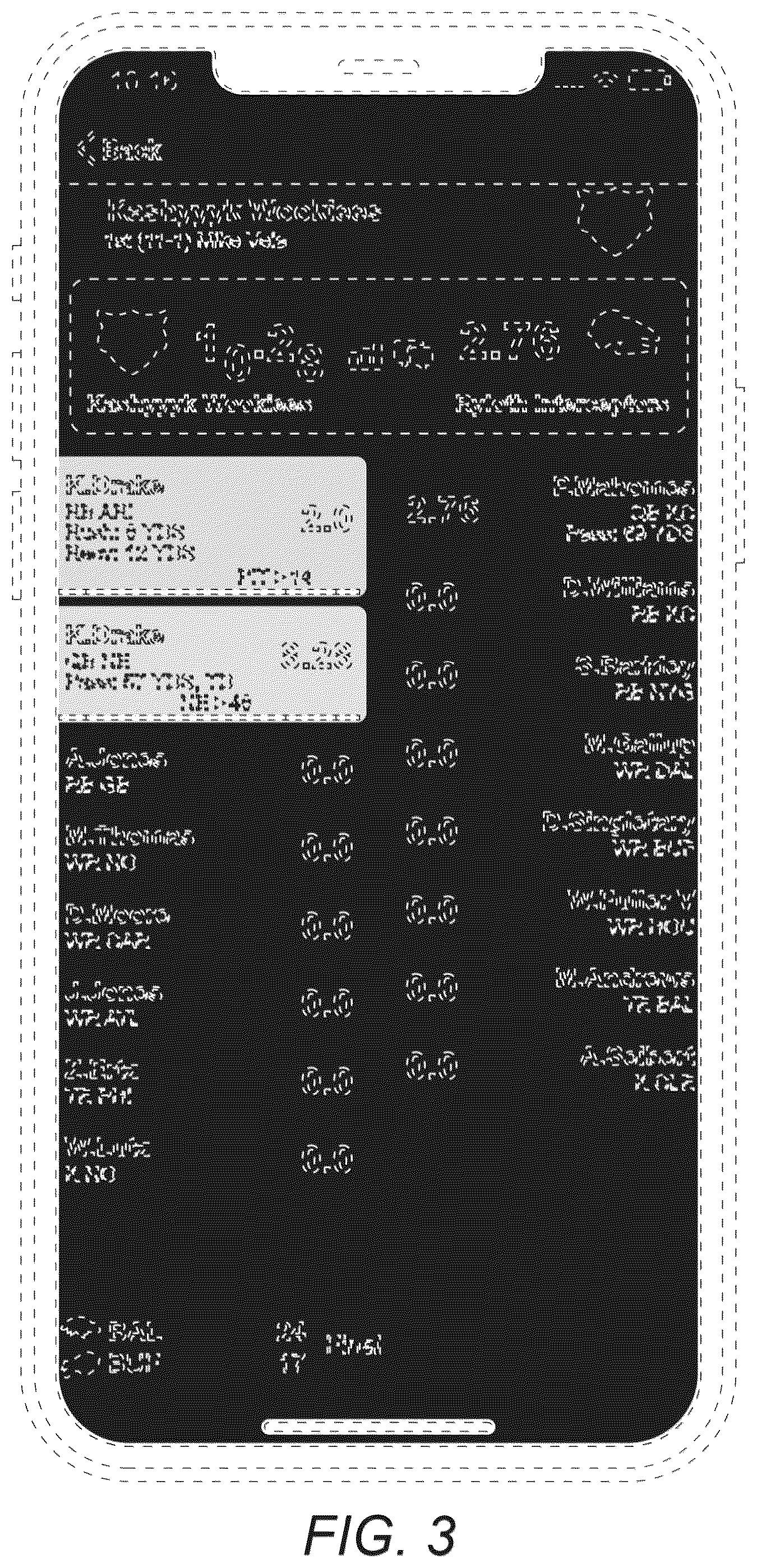 Patent USD1044847 Figure 3 – Display screen with graphical user interface with fantasy sports player information