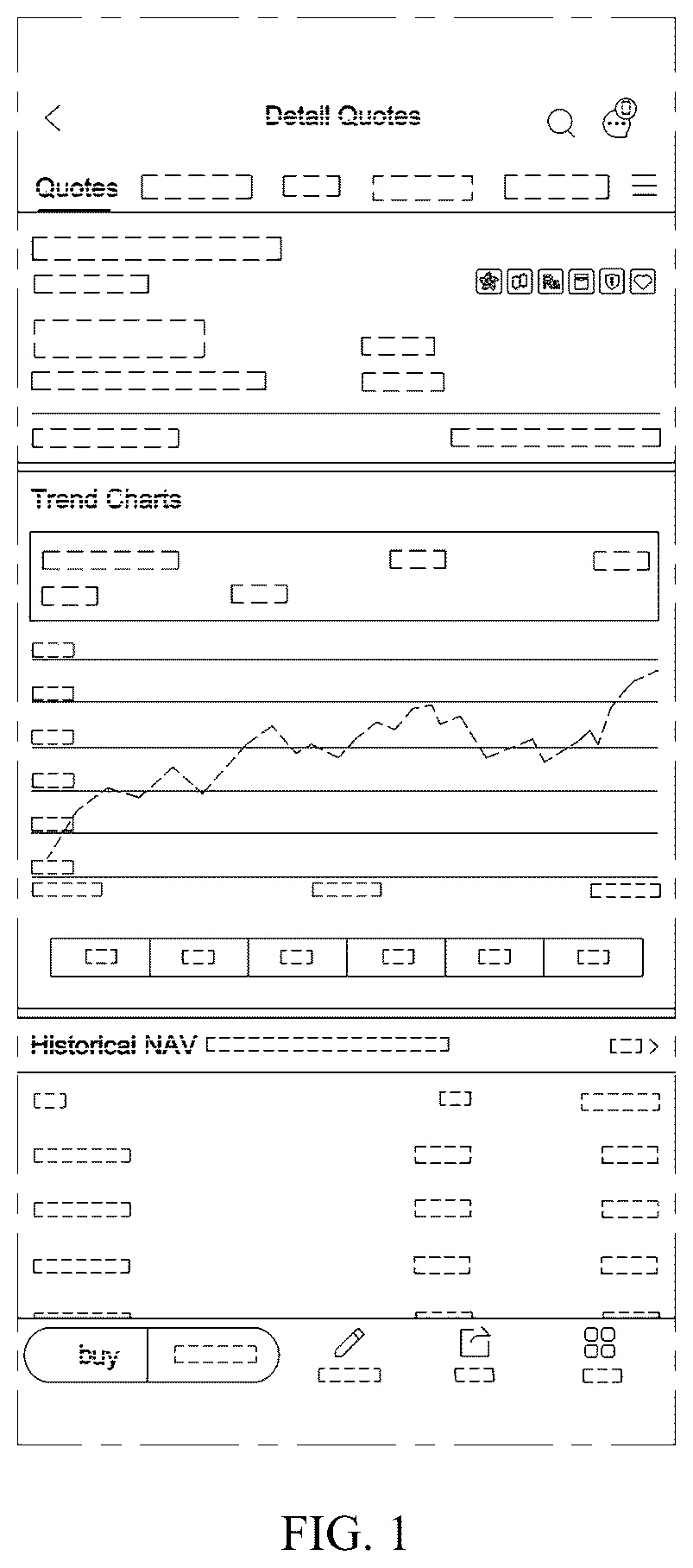 Patent USD1044849 Figure 1 – Display screen or portion thereof with animated graphical user interface for fund purchase