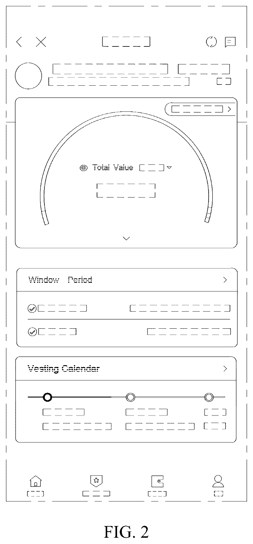 Patent USD1044850 Figure 2 – Display screen or portion thereof with animated graphical user interface for displaying ESOP information