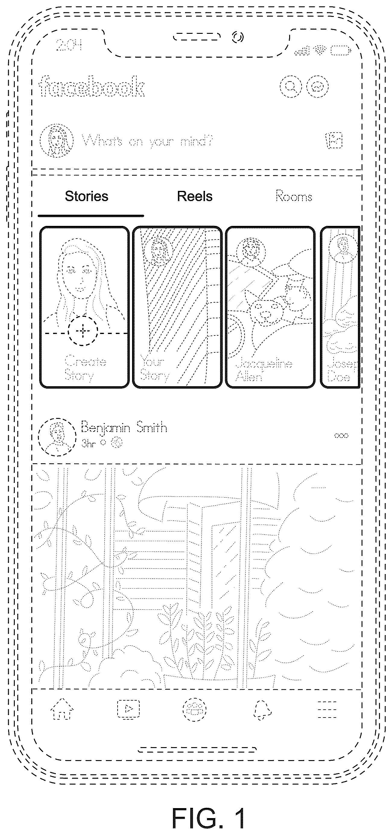 Patent USD1044853 — Display screen with an animated graphical user interface — Figure 1