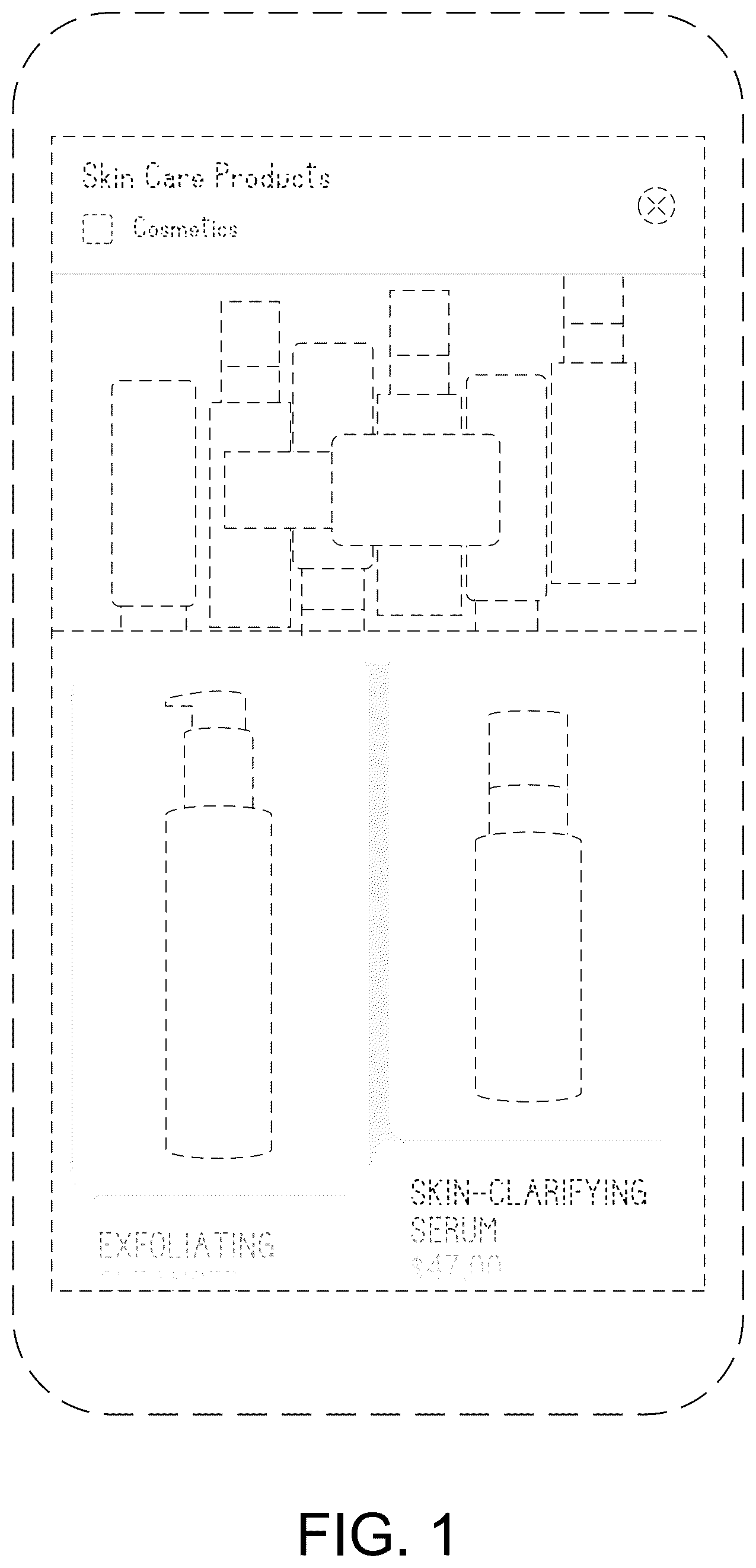 Patent USD1044860 Figure 1 – Display screen or portion thereof with transitional graphical user interface