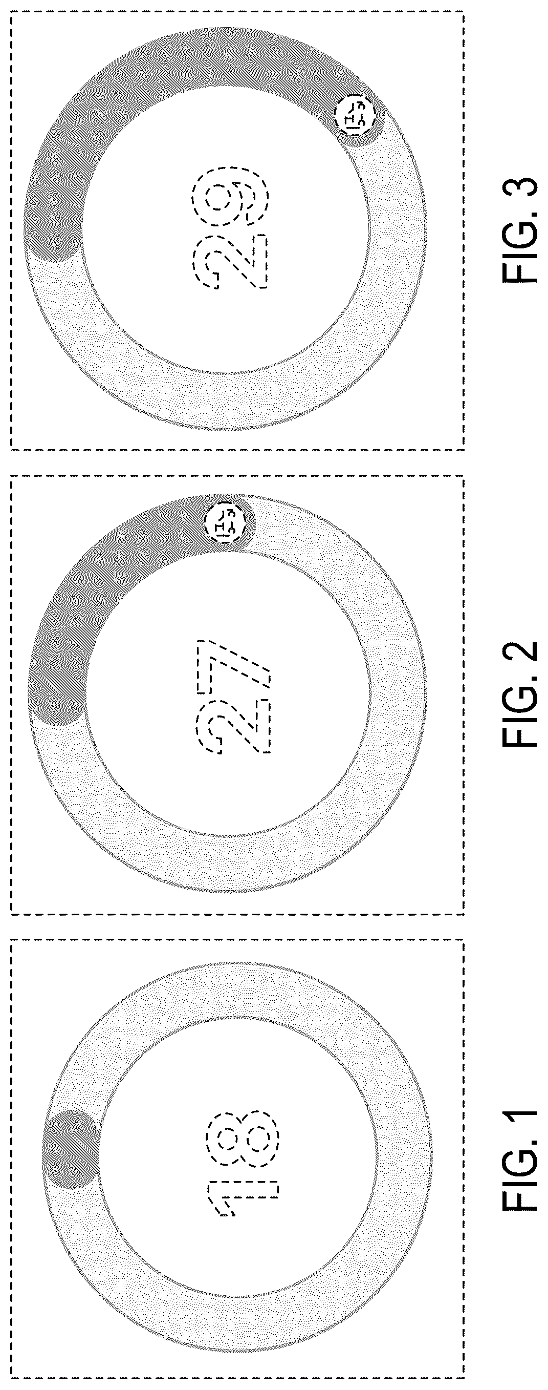 Patent USD1044864 Figure 1 – Display screen with transitional graphical user interface