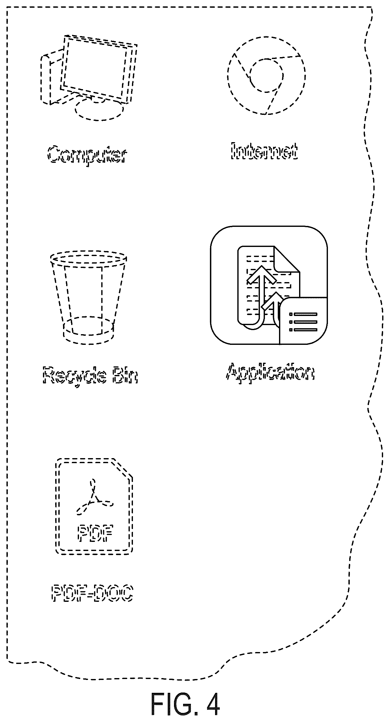 Patent USD1044867 Figure 4 – Display screen with application icon