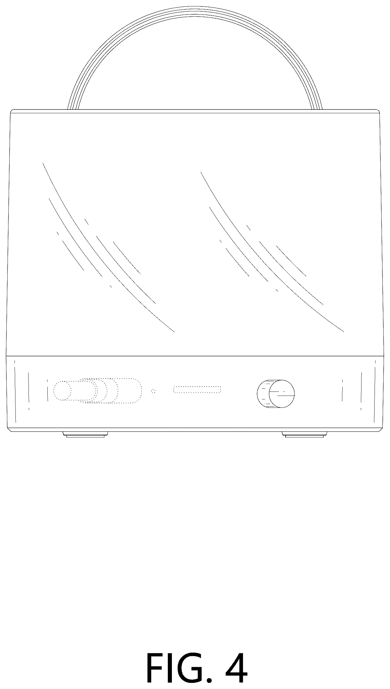 Patent USD1044868 Figure 4 – Karaoke audio and multimedia player