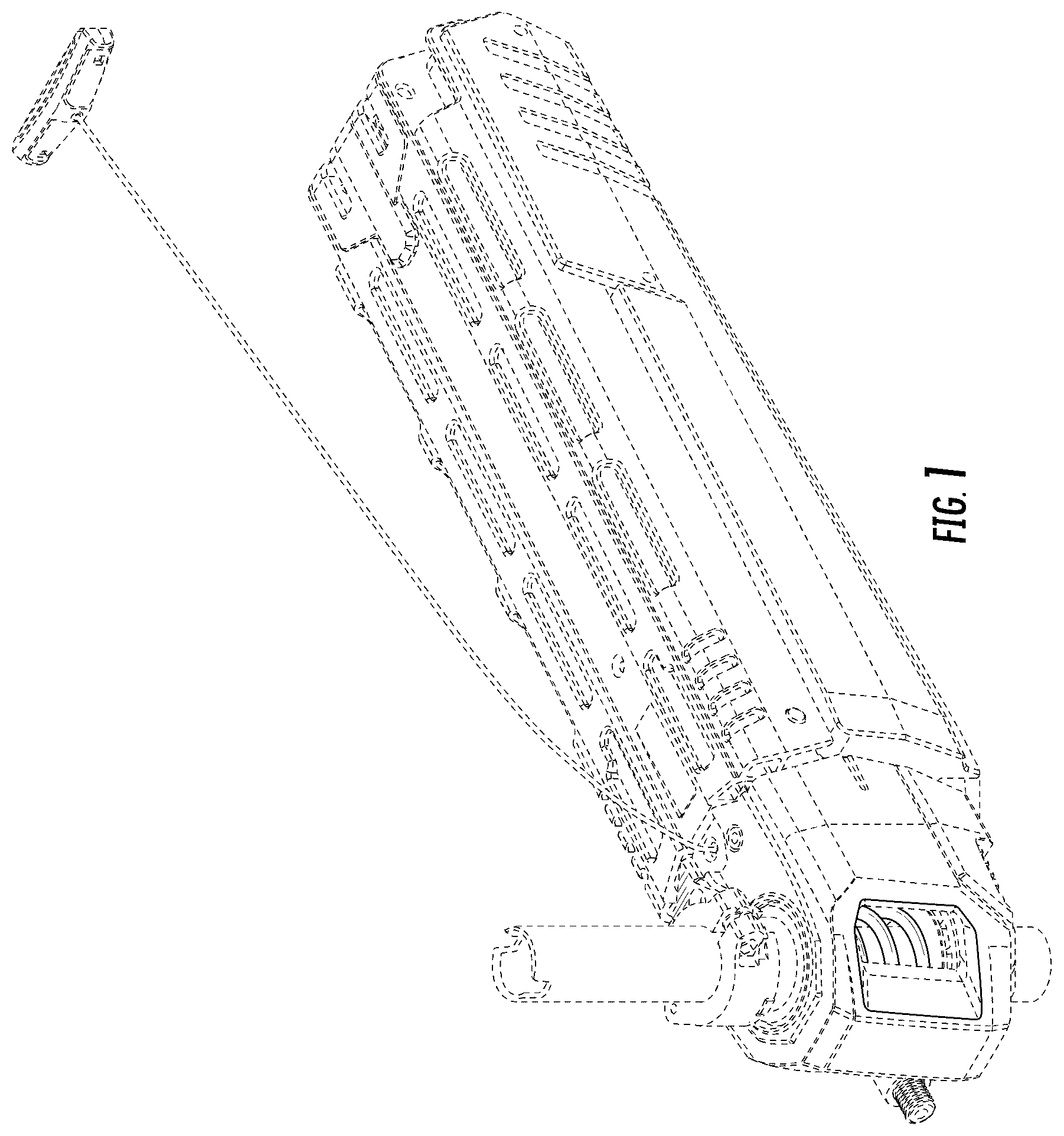 Patent USD1044869 Figure 1 – Trolling motor mount