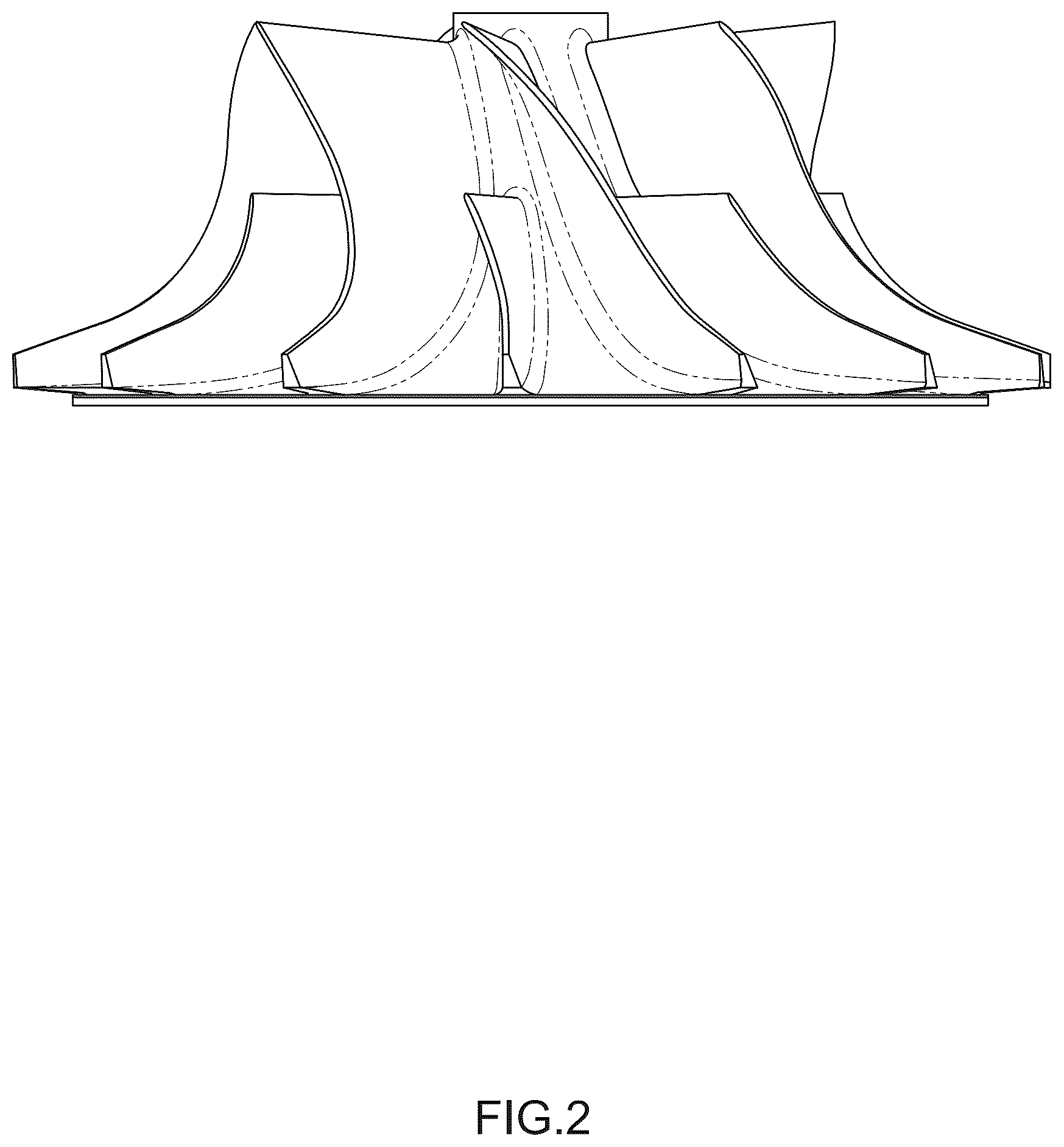 Patent USD1044870 Figure 2 – Compressor wheel