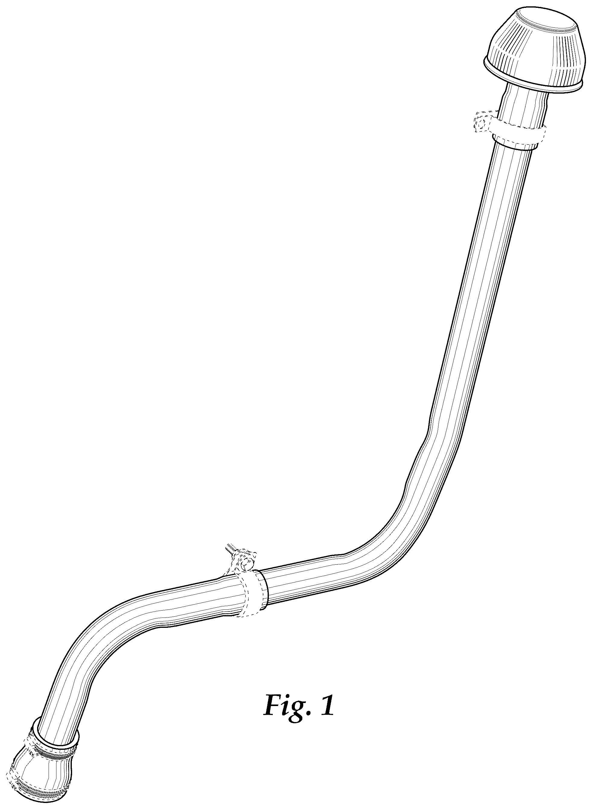 Patent USD1044872 Figure 1 – Air intake tubing for utility terrain vehicle