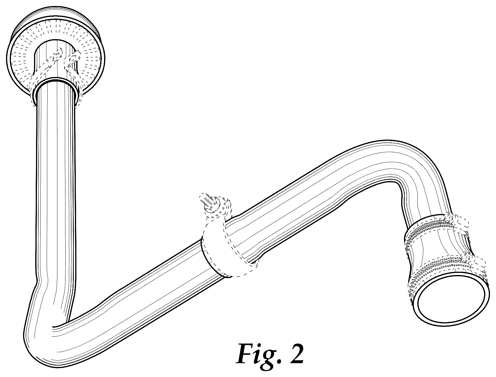 Patent USD1044872 Figure 2 – Air intake tubing for utility terrain vehicle