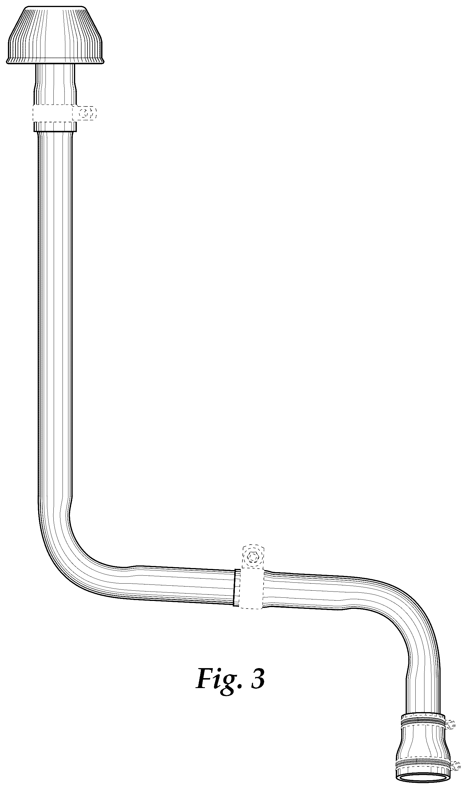Patent USD1044872 Figure 3 – Air intake tubing for utility terrain vehicle