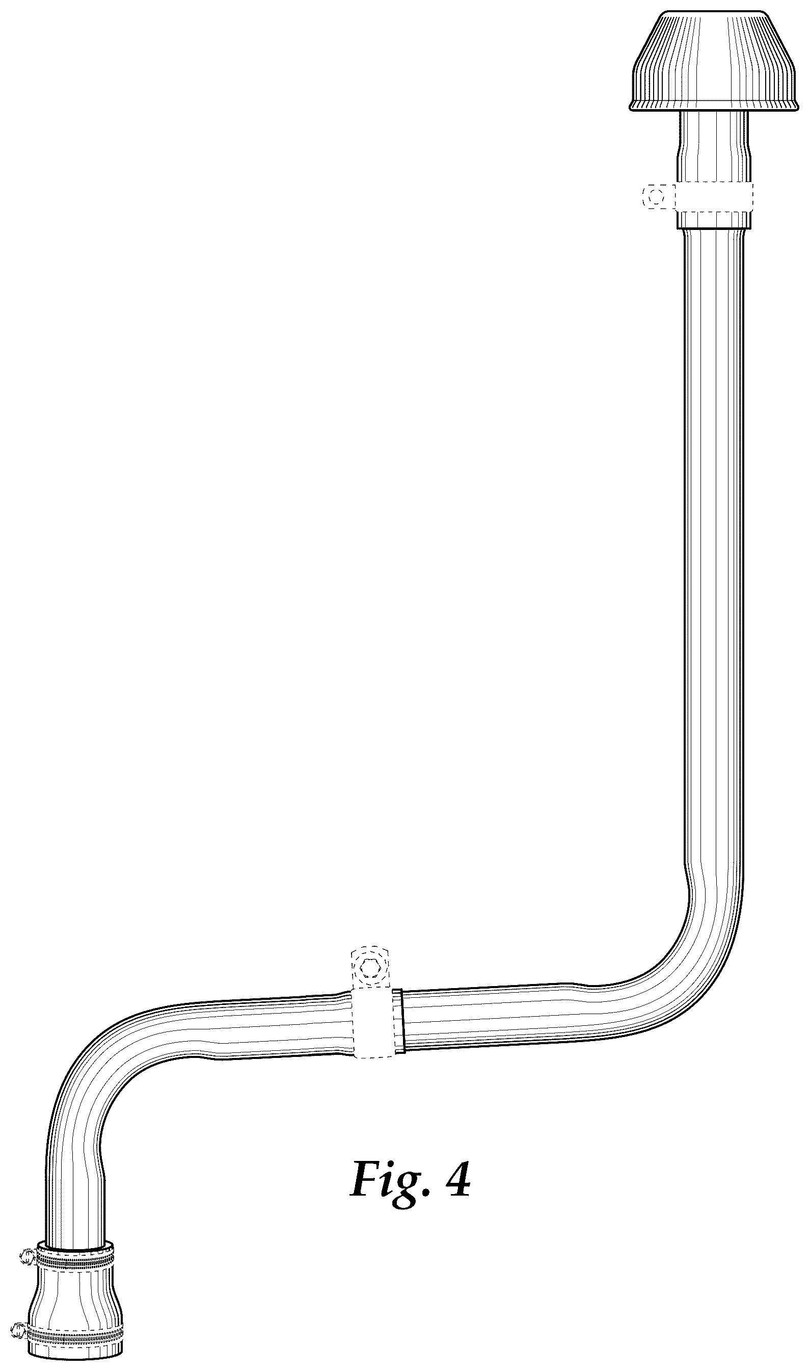 Patent USD1044872 Figure 4 – Air intake tubing for utility terrain vehicle