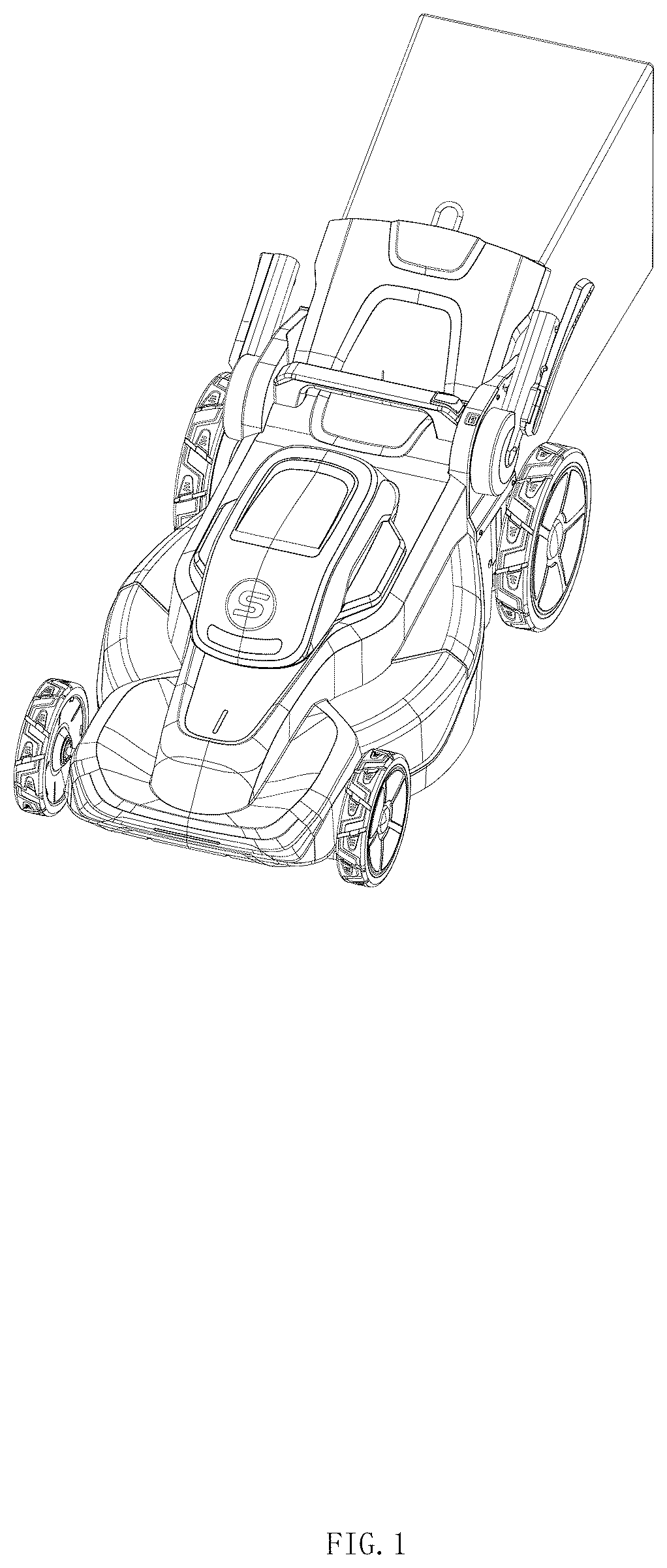 Patent USD1044878 Figure 1 – Lawn mower