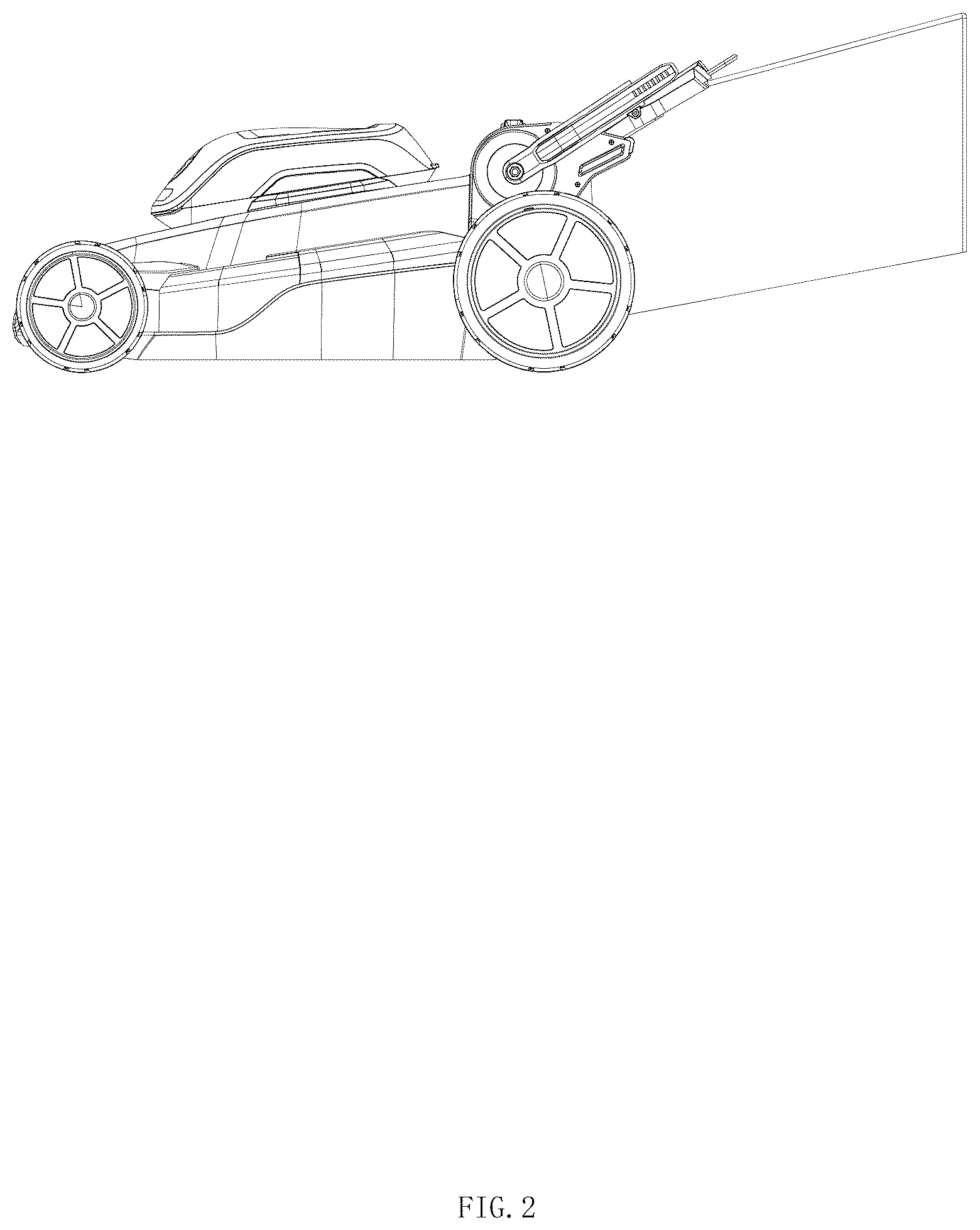 Patent USD1044878 Figure 2 – Lawn mower