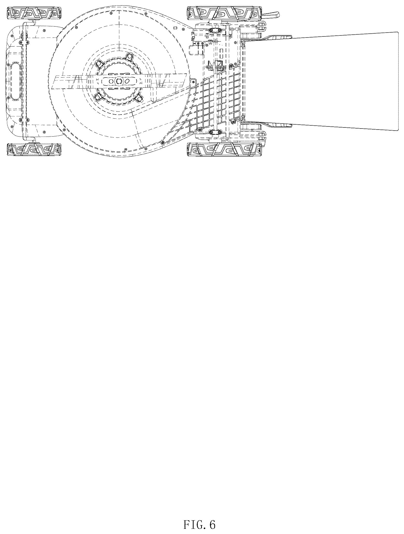 Patent USD1044878 Figure 6 – Lawn mower