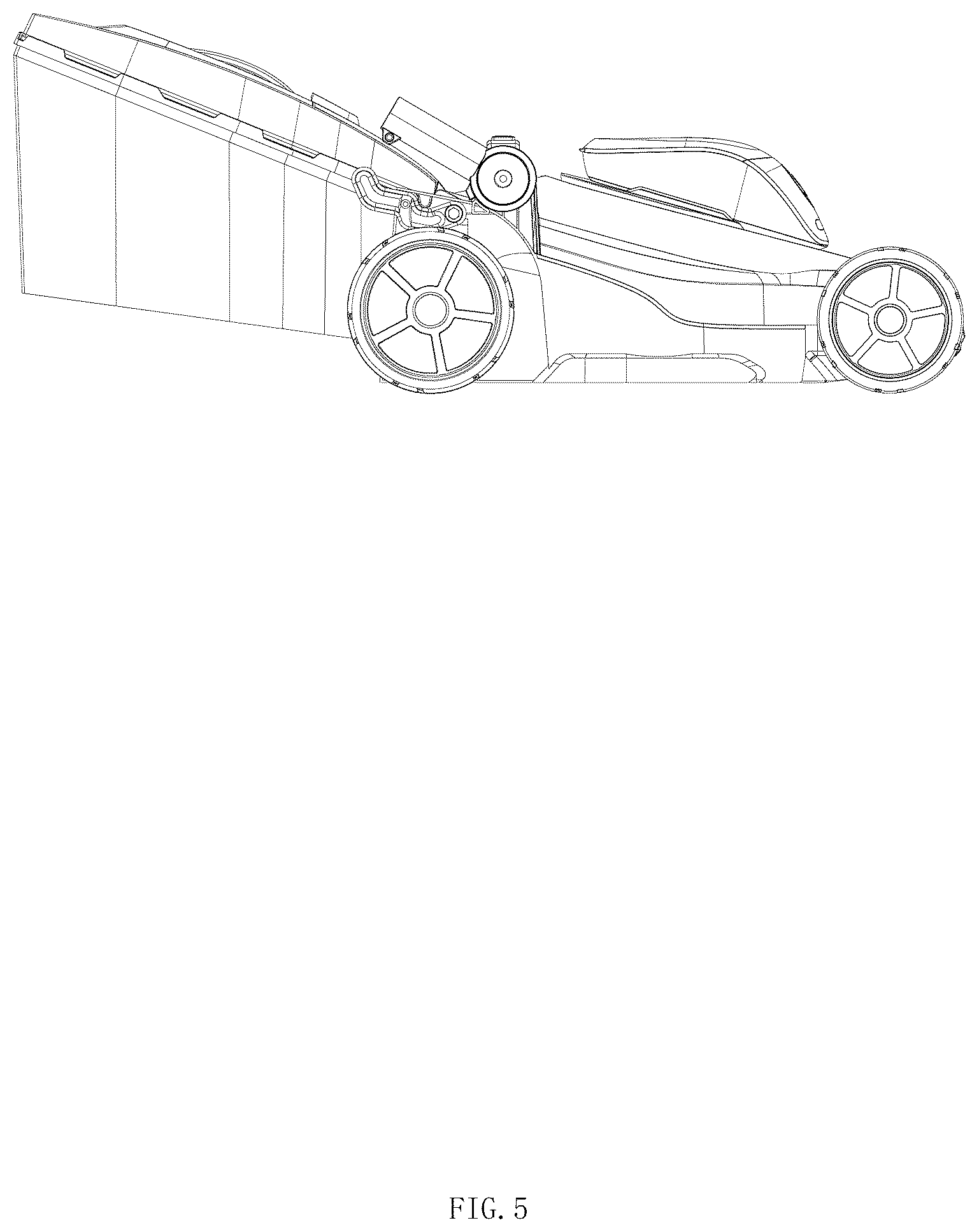 Patent USD1044879 Figure 5 – Lawn mower