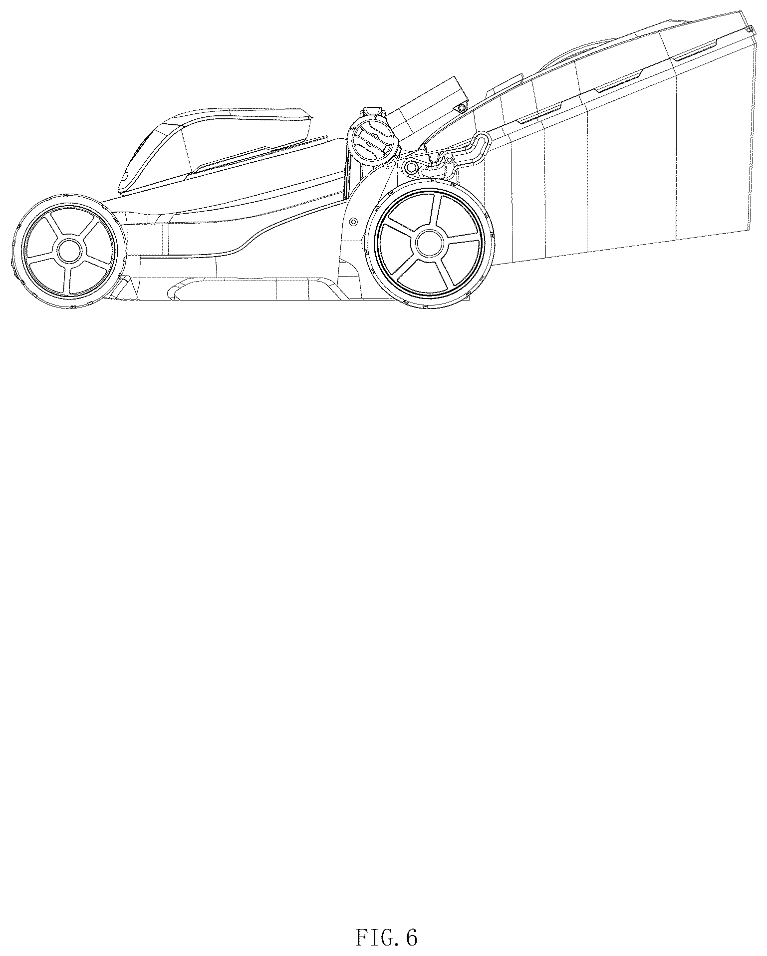 Patent USD1044879 Figure 6 – Lawn mower