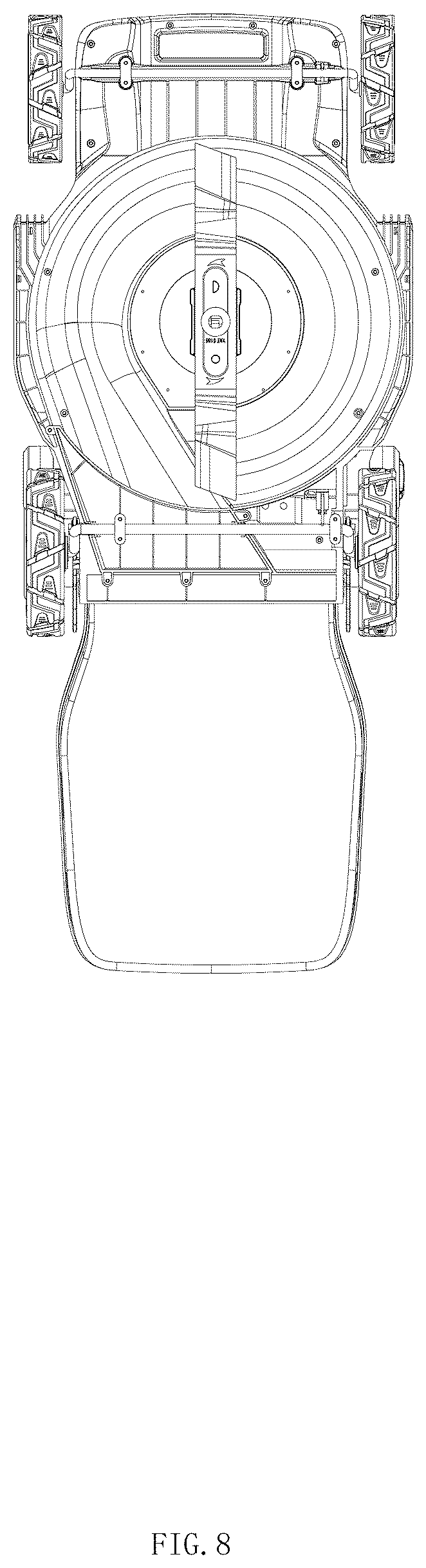 Patent USD1044879 Figure 8 – Lawn mower