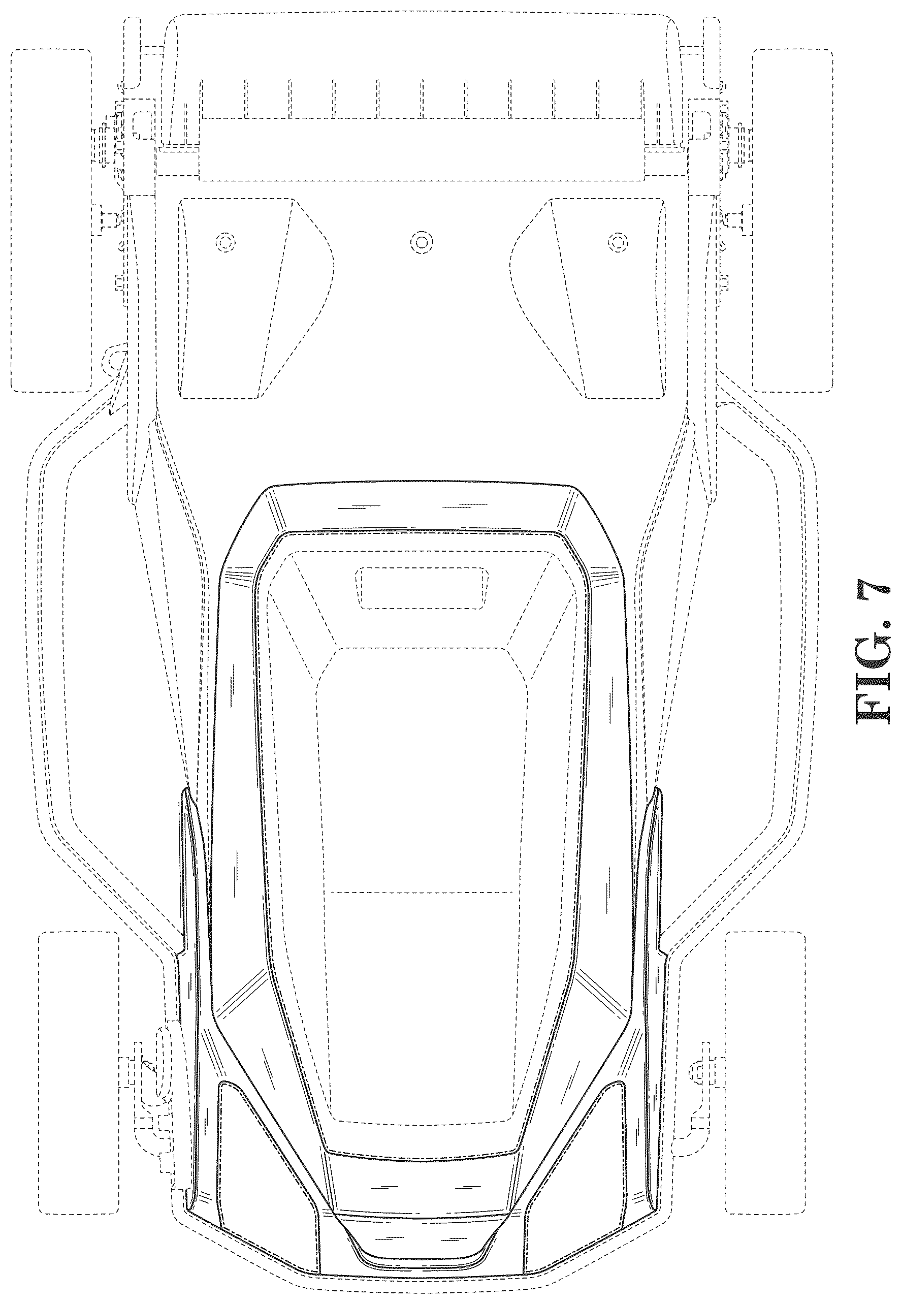 Patent USD1044880 Figure 7 – Lawn mower housing
